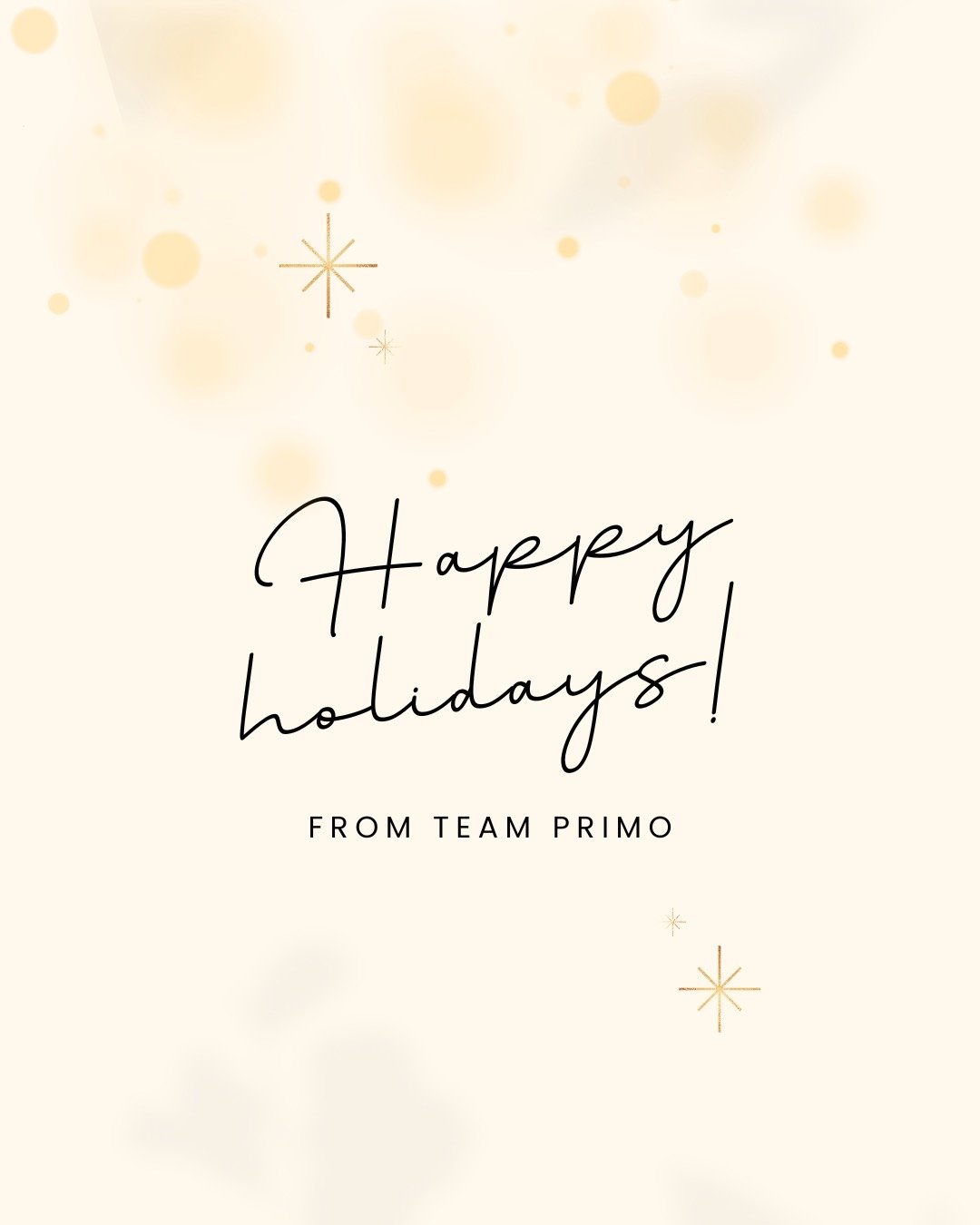 Happy Holidays from Team Primo!
Wishing you a joyful holiday season filled with peace, warmth and of course, music. Thank you for being part of our year and we can't wait for what&rsquo;s ahead!&nbsp;🎁🎵🎄
