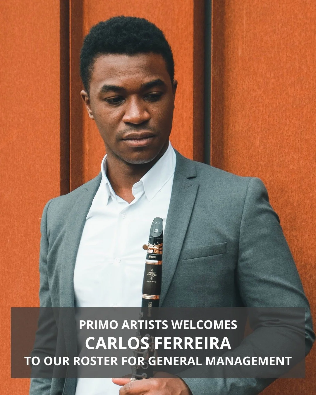 📣 SIGNING ANNOUNCEMENT: We are delighted to announce the signing of clarinetist @CarlosFerreiraClarinet for Worldwide General Management effective immediately.

Maja Rath, head of Primo&rsquo;s European office says: &ldquo;We are delighted to welcom