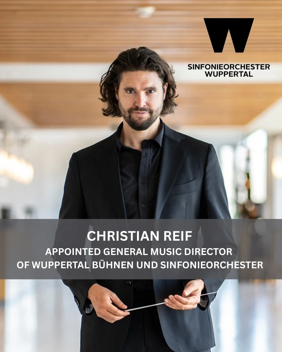 📣 ANNOUNCEMENT: @ChristianReifConductor has just been appointed General Music Director of Wuppertaler B&uuml;hnen und Sinfonieorchester in Germany! Beginning his term as Music Director Designate in the 2026/27 season, Christian will assume the role 
