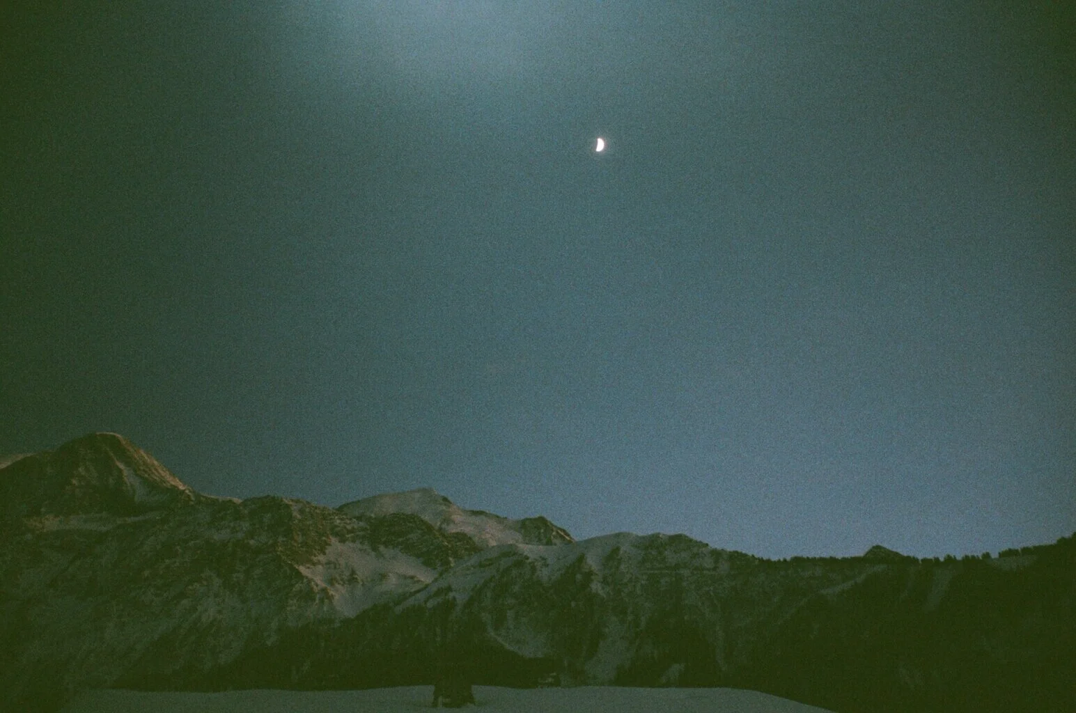   The Moon in December II . Chamonix, 2017. 35mm. 