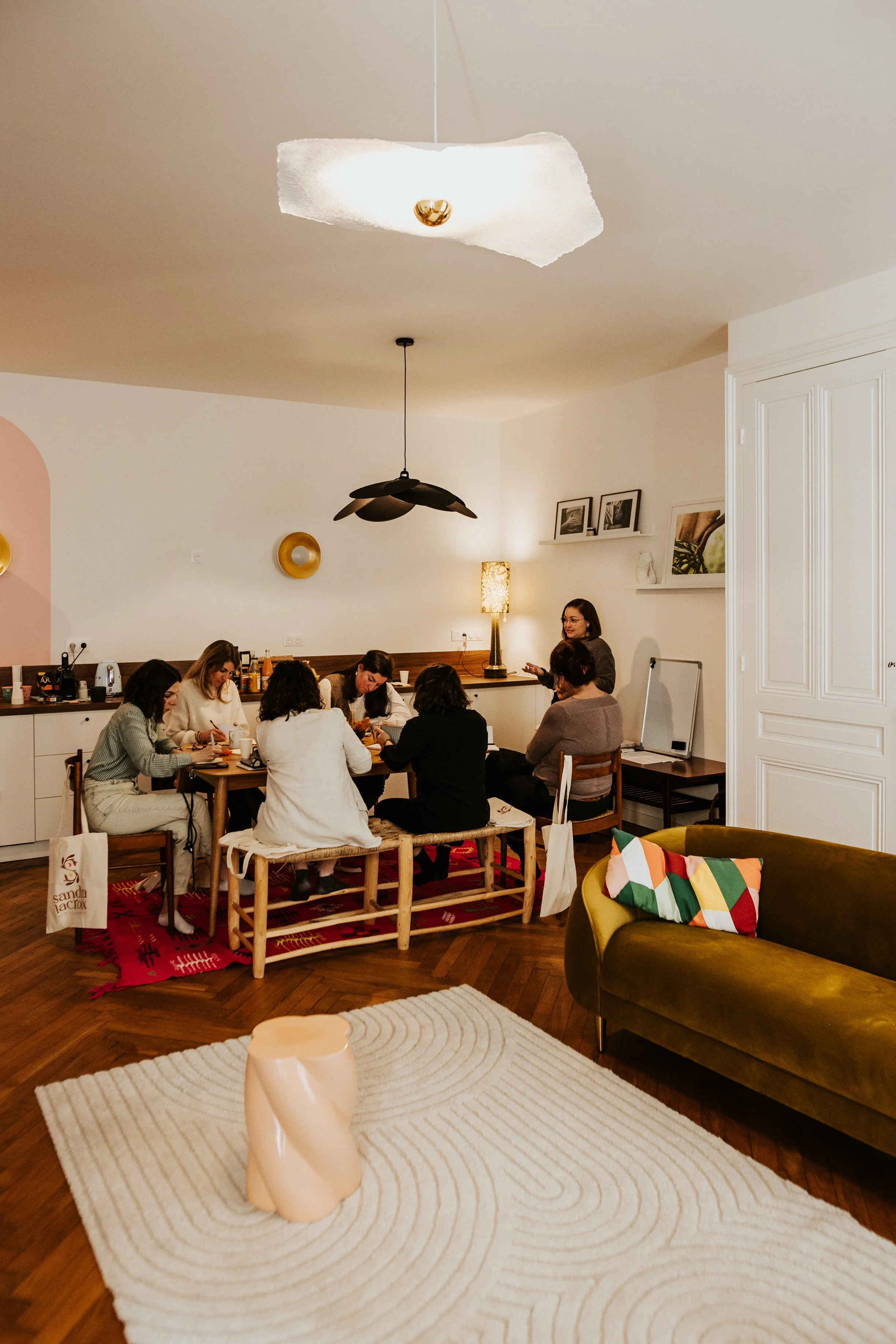 photo prise lors de l'atelier sur la confiance en soit et le positionnement en tant que professionnelle du Morning Boost à Lyon