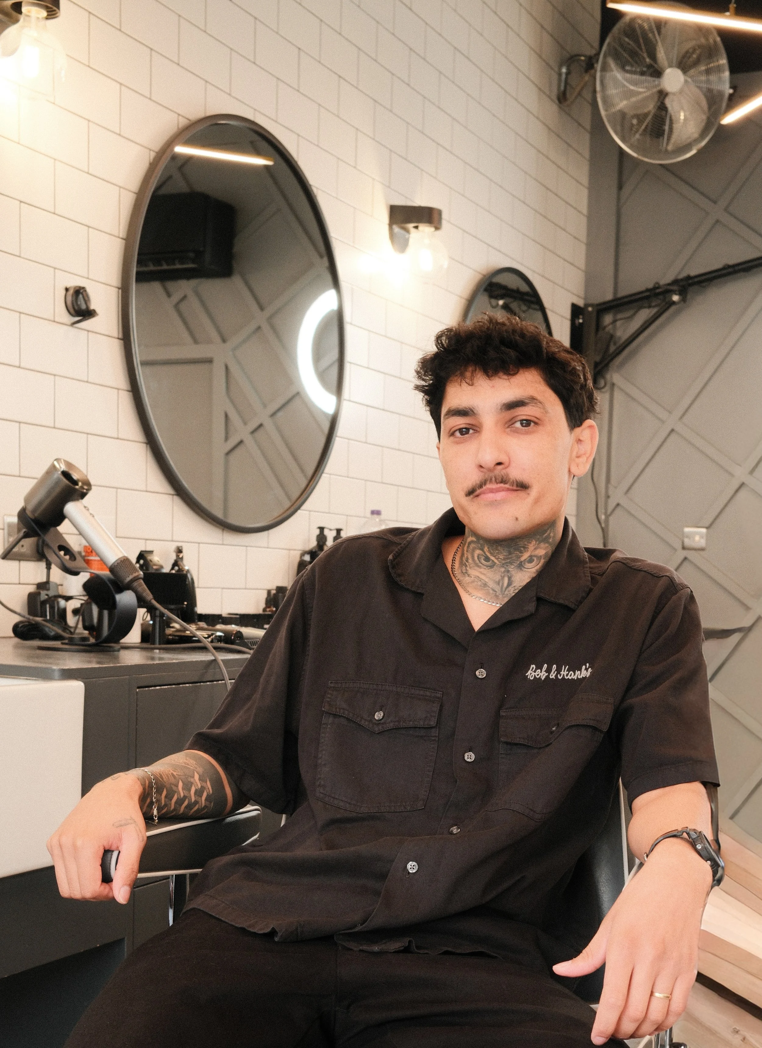 We signed  striker from Brazil! Henrique was taught at a prestigious barber school in the UK before starting his career in London. Having worked in Brazil he's comfortable with any hair type. He specializes in tapers and fades.