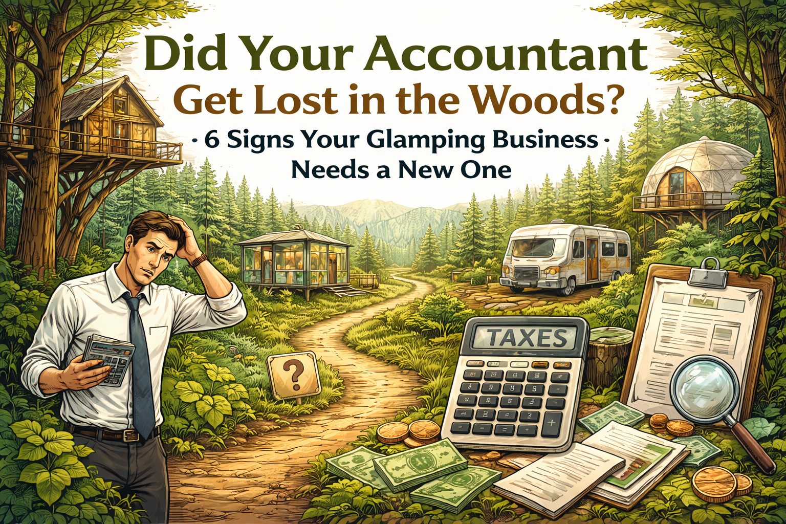 Did Your Accountant Get Lost in the Woods? 6 Signs Your Glamping Business Needs a New One