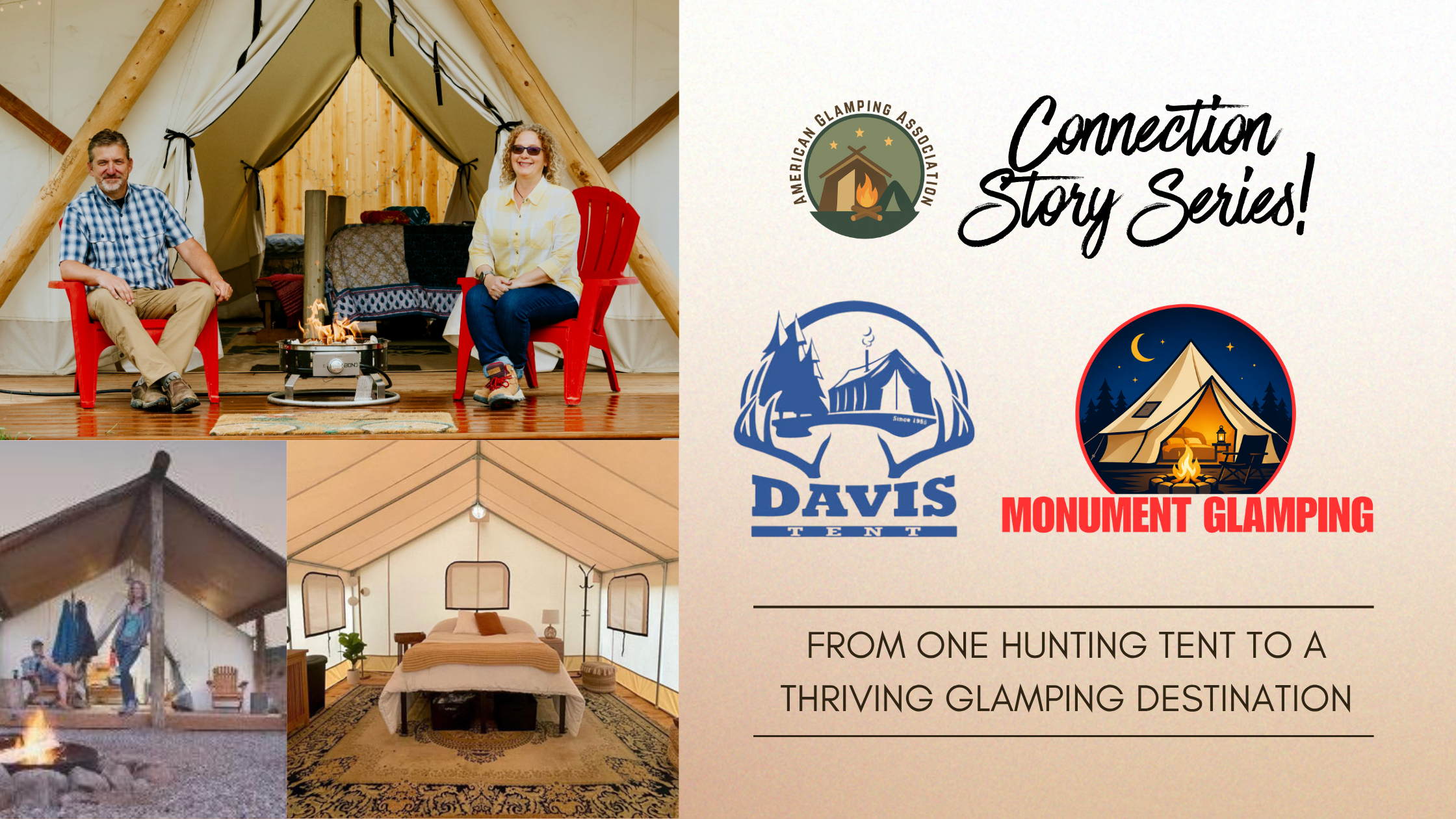 AGA Connection Story: From One Hunting Tent to a Thriving Glamping Destination