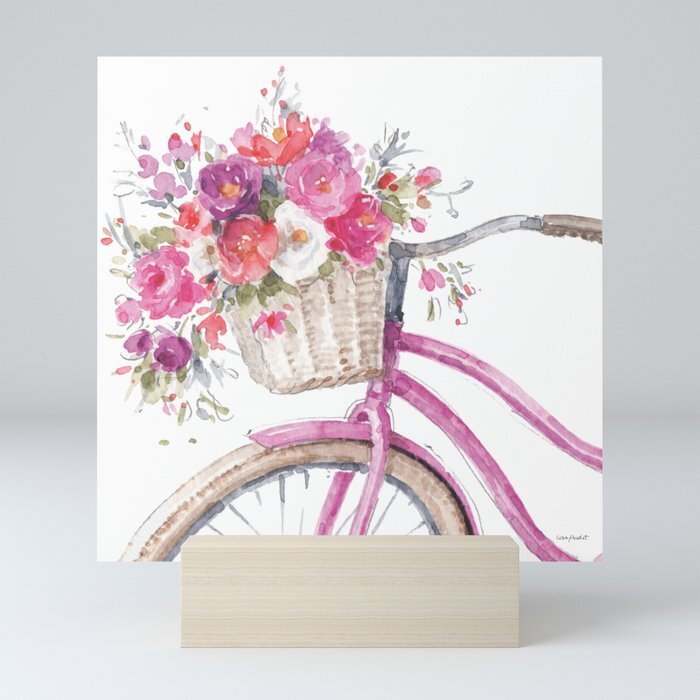 Obviously Pink Bicycle Mini Art Print