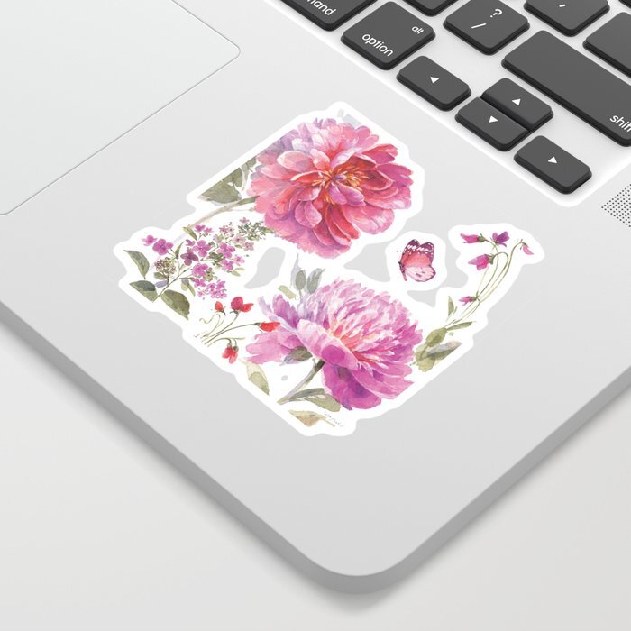 Obviously Pink Garden Sticker