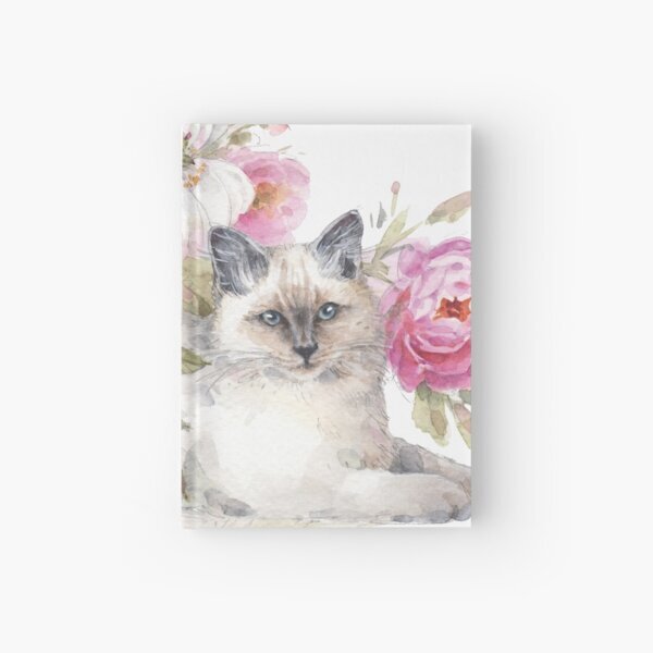 Obviously Pink Cat Hardcover Journal
