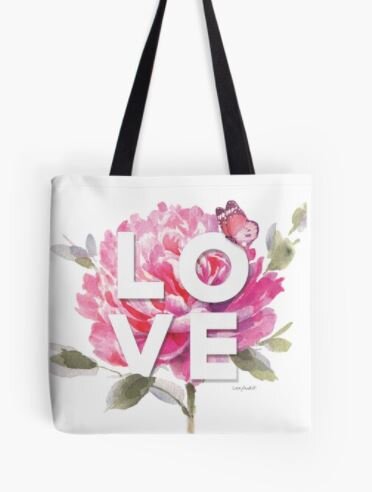 Love Pink Tote Bag