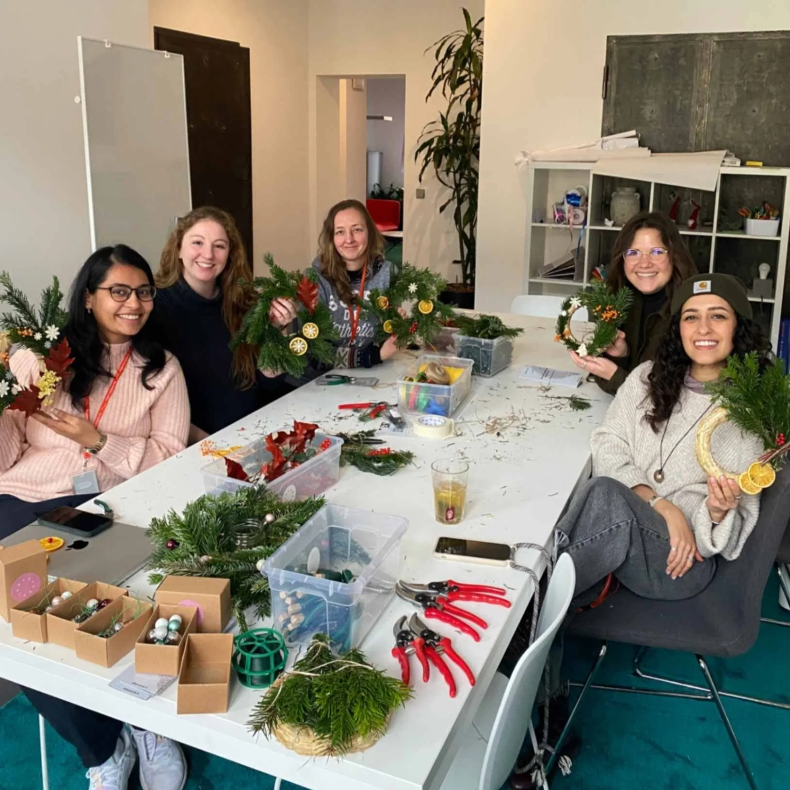  This group took part in a Plantclub Christmas workshop, which was a fun way to wind down the year. Learn more about  Plantclub’s workshops . 