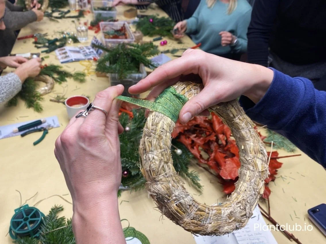  A winter wreath-making workshop with Plantclub brings together seasonal plants and a team-building DIY activity for your employees. 