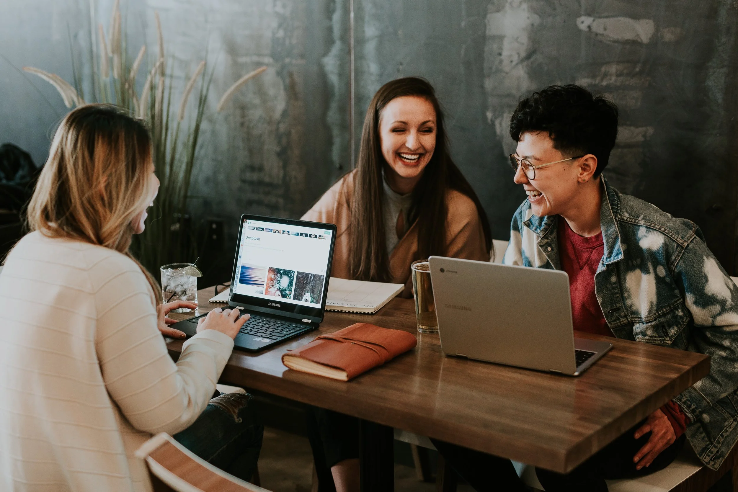  An easy first step to improve workplace morale is to add plants to the space. 