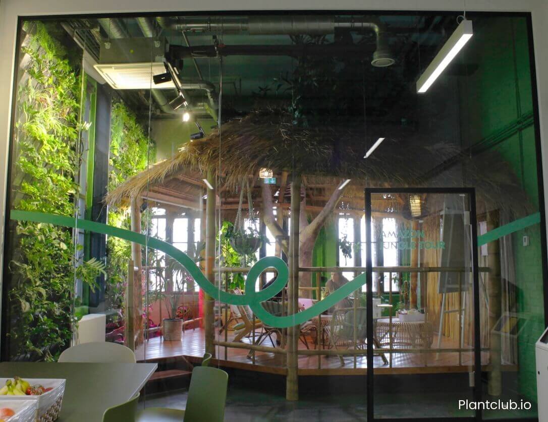  Green wall at the  GetYourGuide  office in Berlin. 