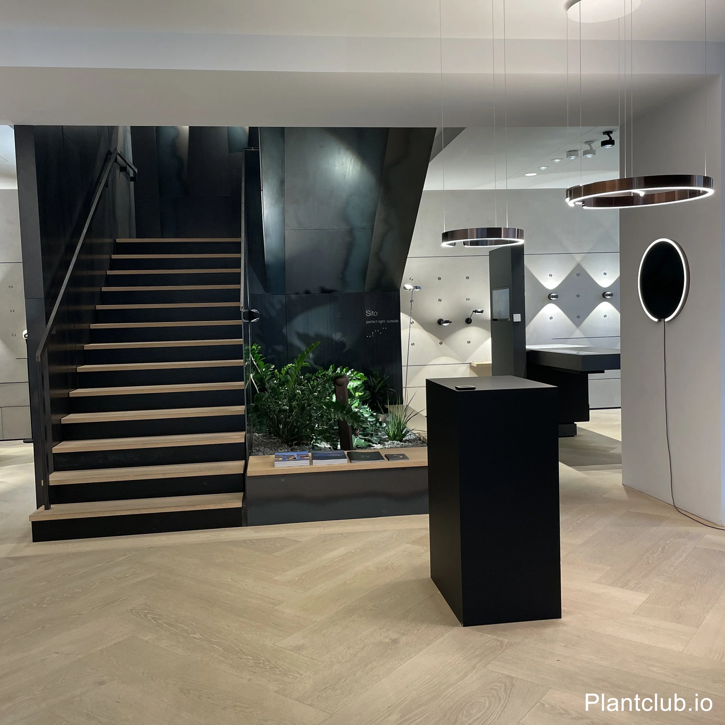  Elegant Greenery Meets Design & Light – Plant Arrangement at Occhio Showroom in Hamburg 