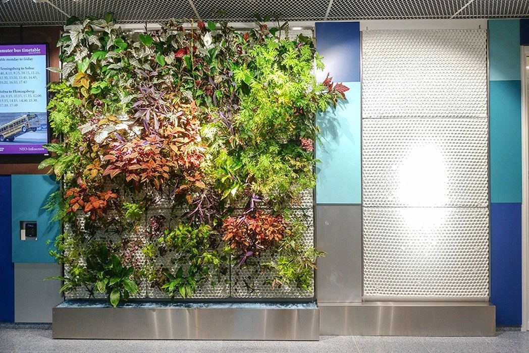  Butong Vertical garden at Karolinska. Courtesy of  Butong  