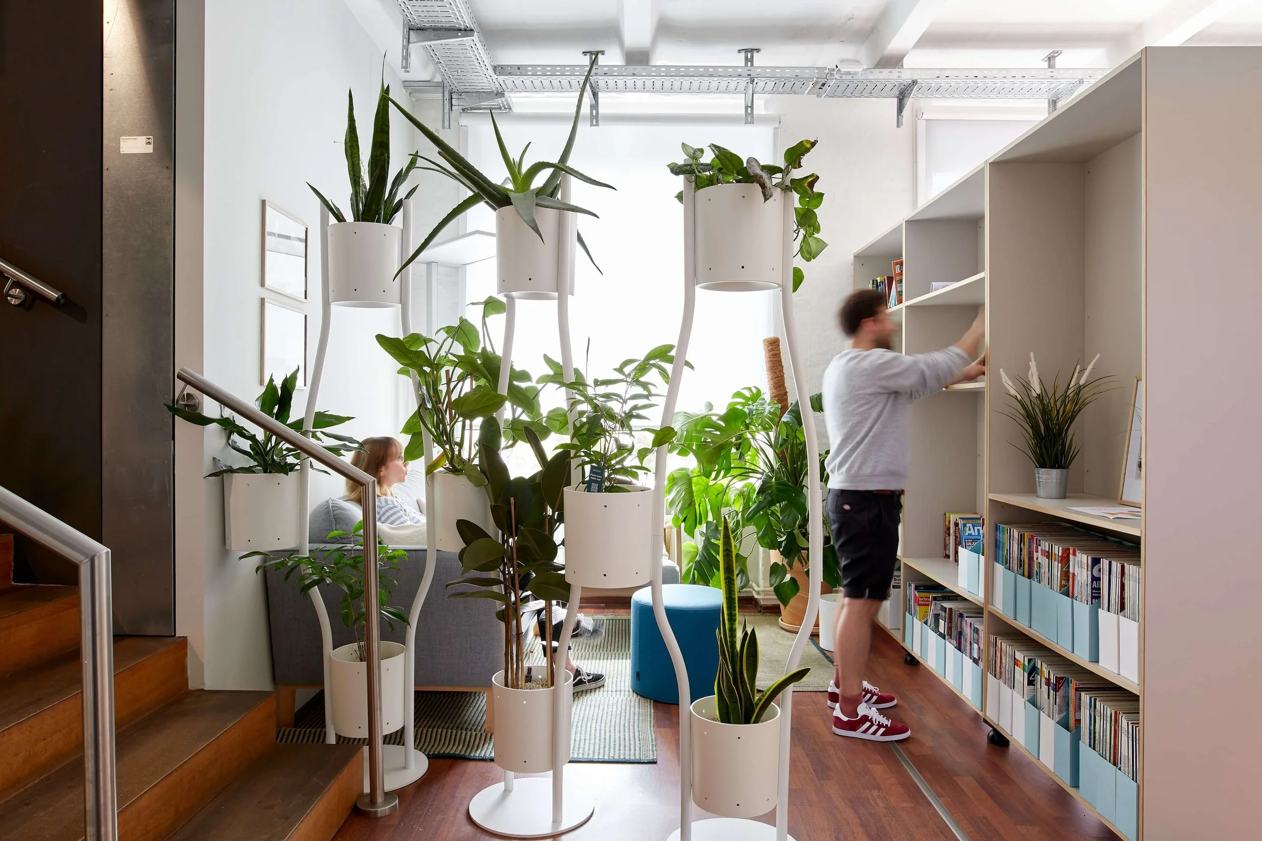  Harmonically designed interior of the  Thalia  office in Berlin. 