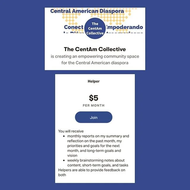 &lsquo;Helpers&rsquo; commit to $5 a month and receive exclusive behind-the-scenes content and are able to provide feedback and suggestions.

there are also $1, $10, $15, $20, and $25 tiers available. the link is in my bio: patreon.com/thecentamcolle