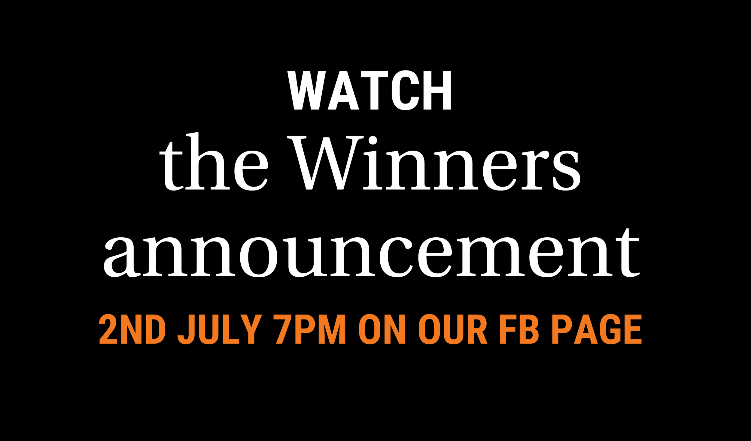 WATCH THE FINAL | Save the date!