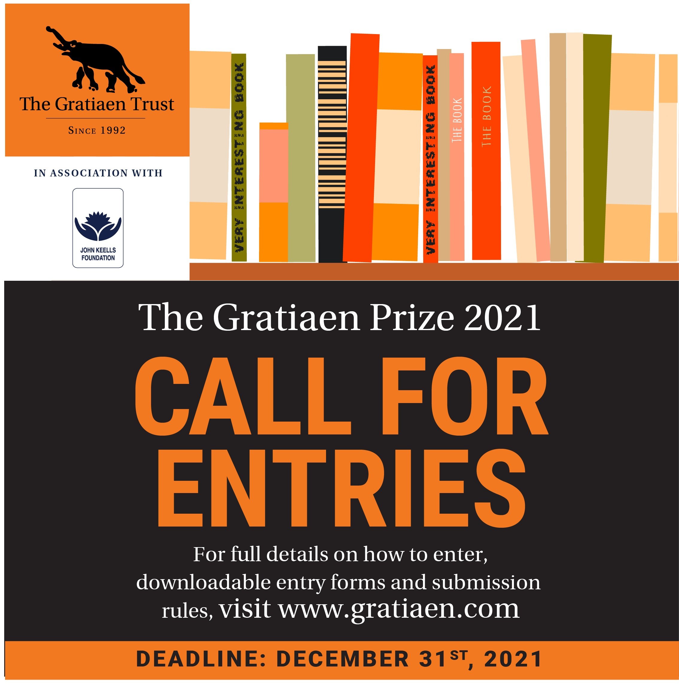 The Gratiaen Prize 2021- Call For Entries