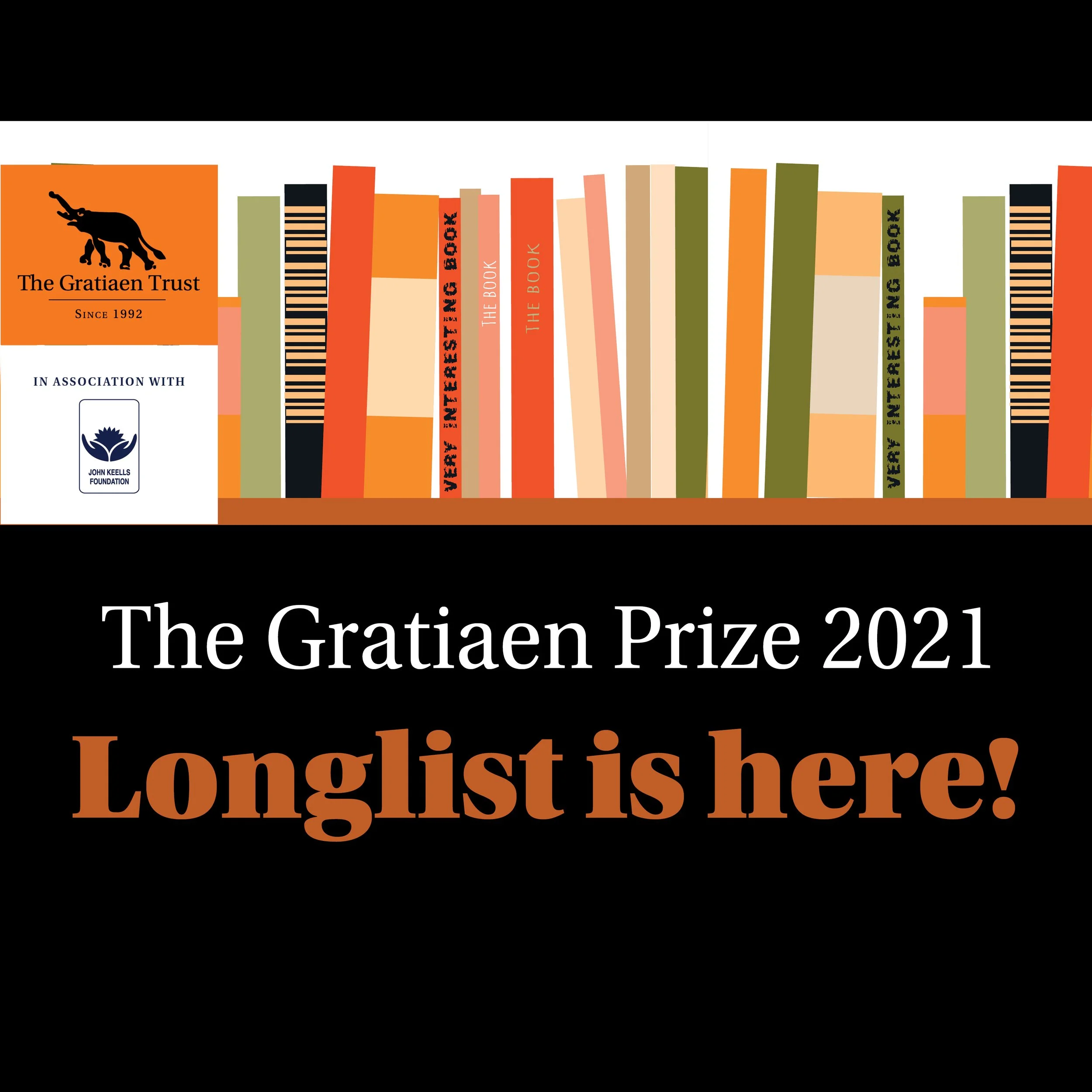 Longlist for The Gratiaen Prize 2021