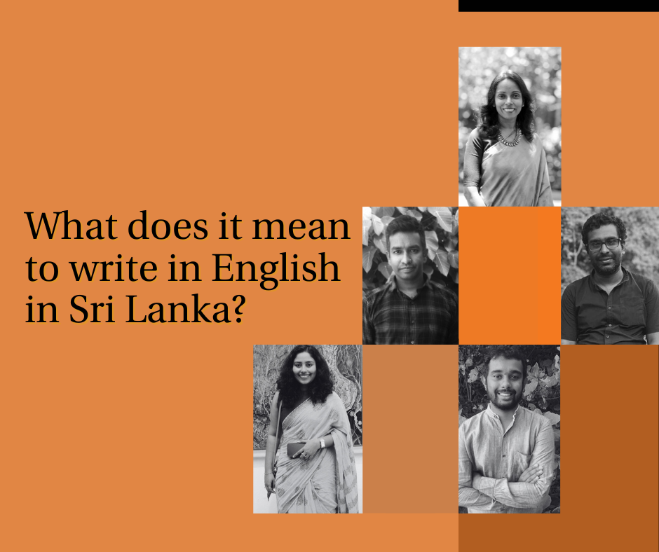 What does it mean to write in English in Sri Lanka?