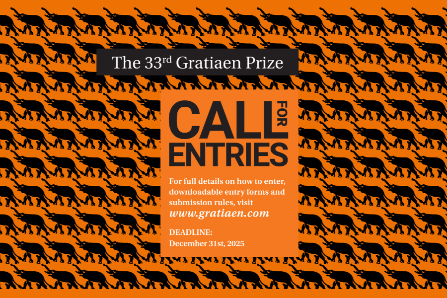 Call for Entries: 33rd Gratiaen Prize 