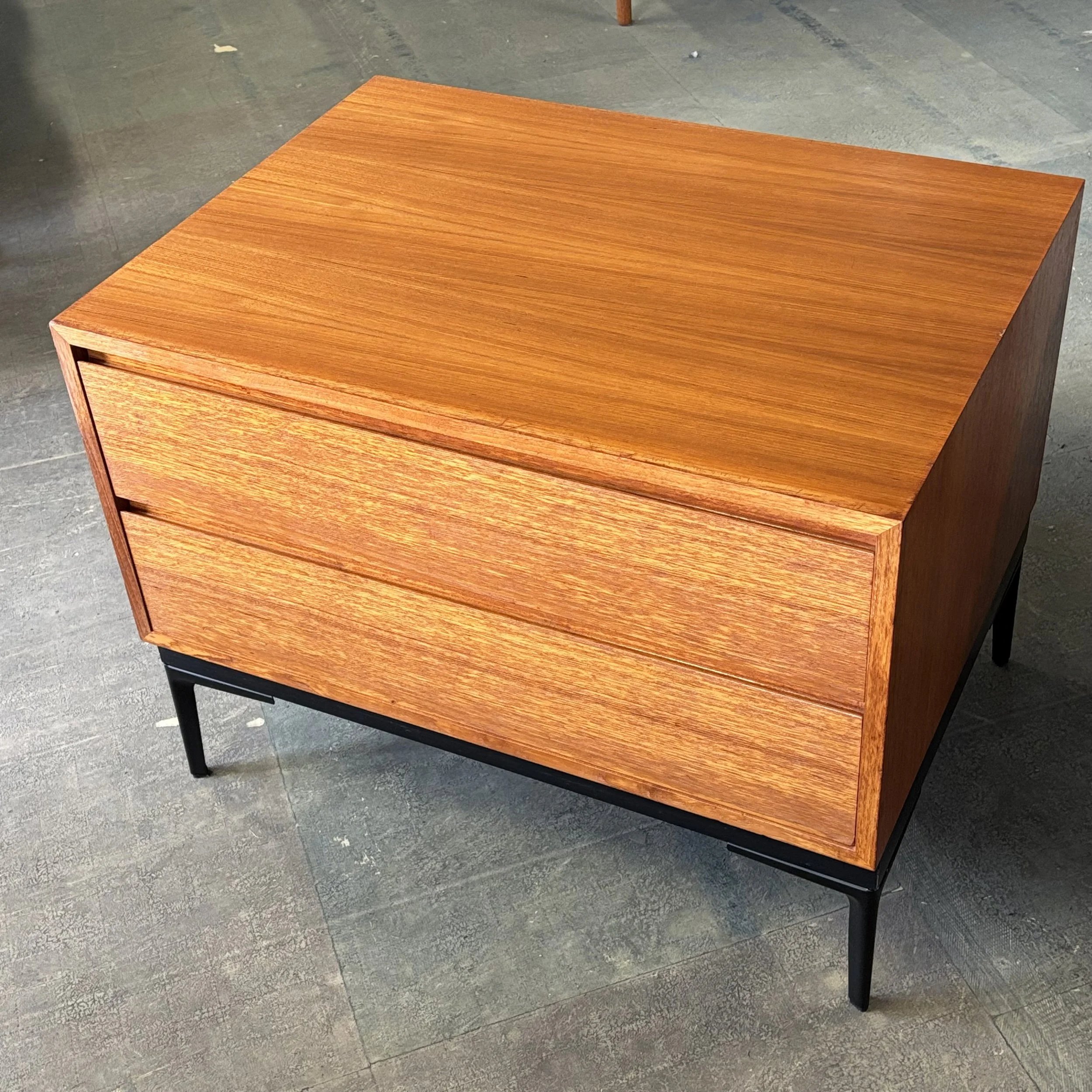 1960’s Thomas Wolfer minimalist teak chest of drawers / cabinet