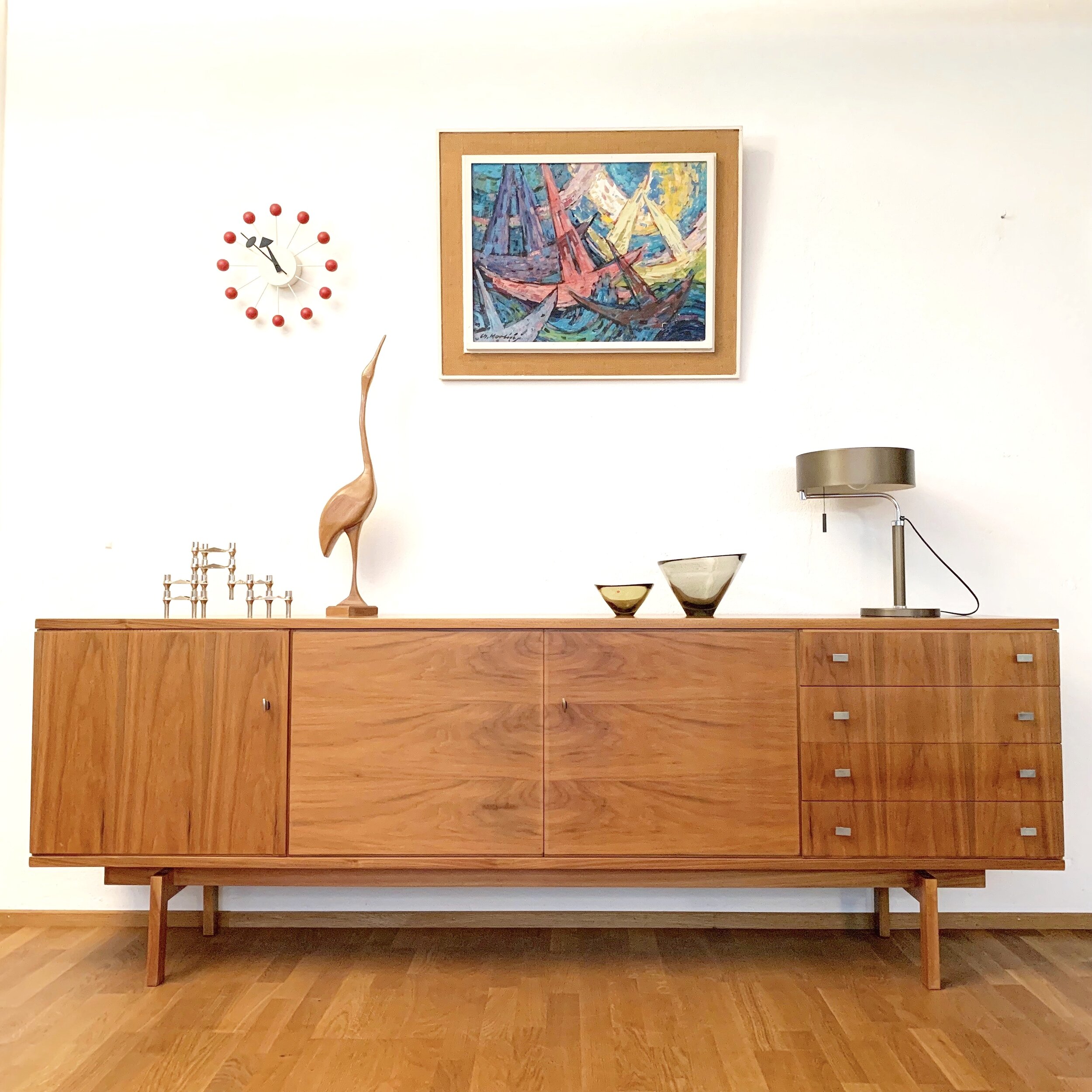 1960's Walnut Sideboard 