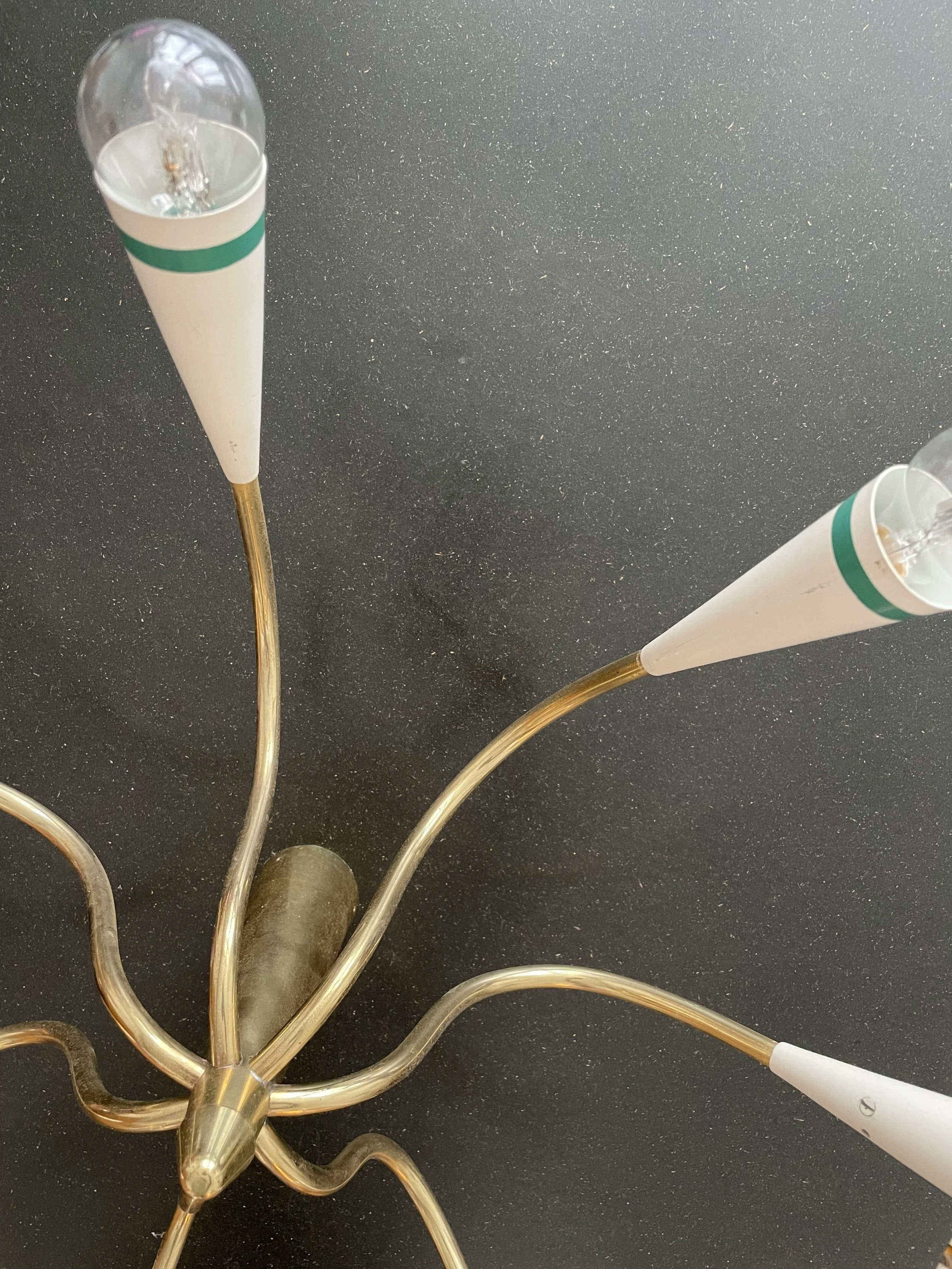 Mid Century Brass Sputnik Lamp