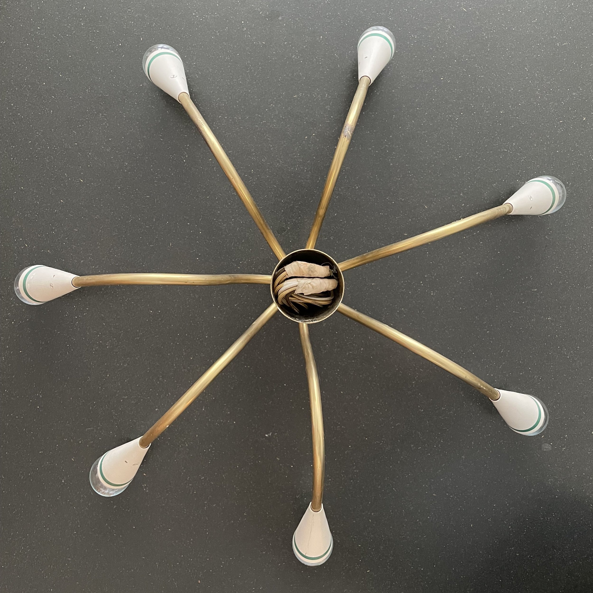Mid Century Brass Sputnik Lamp