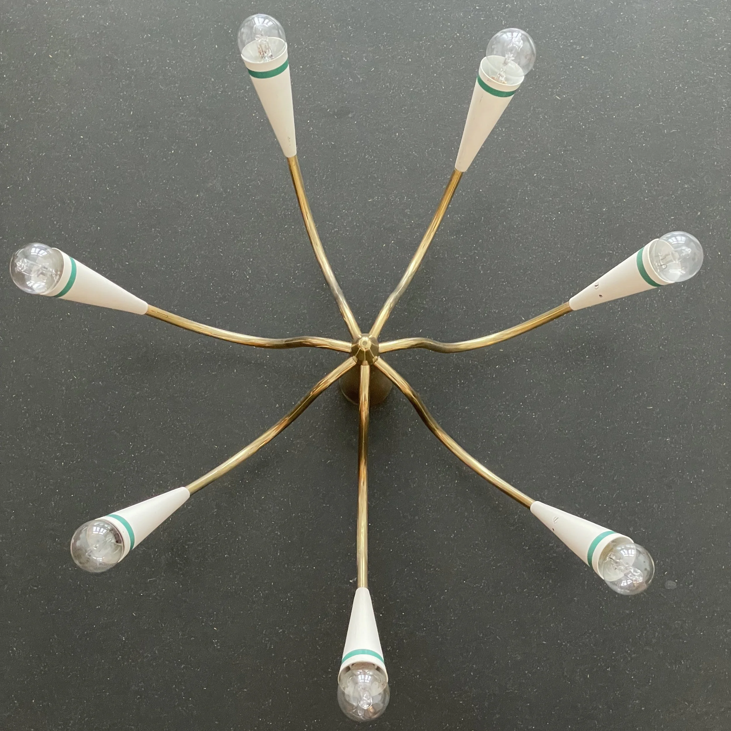 Mid Century Brass Sputnik Lamp