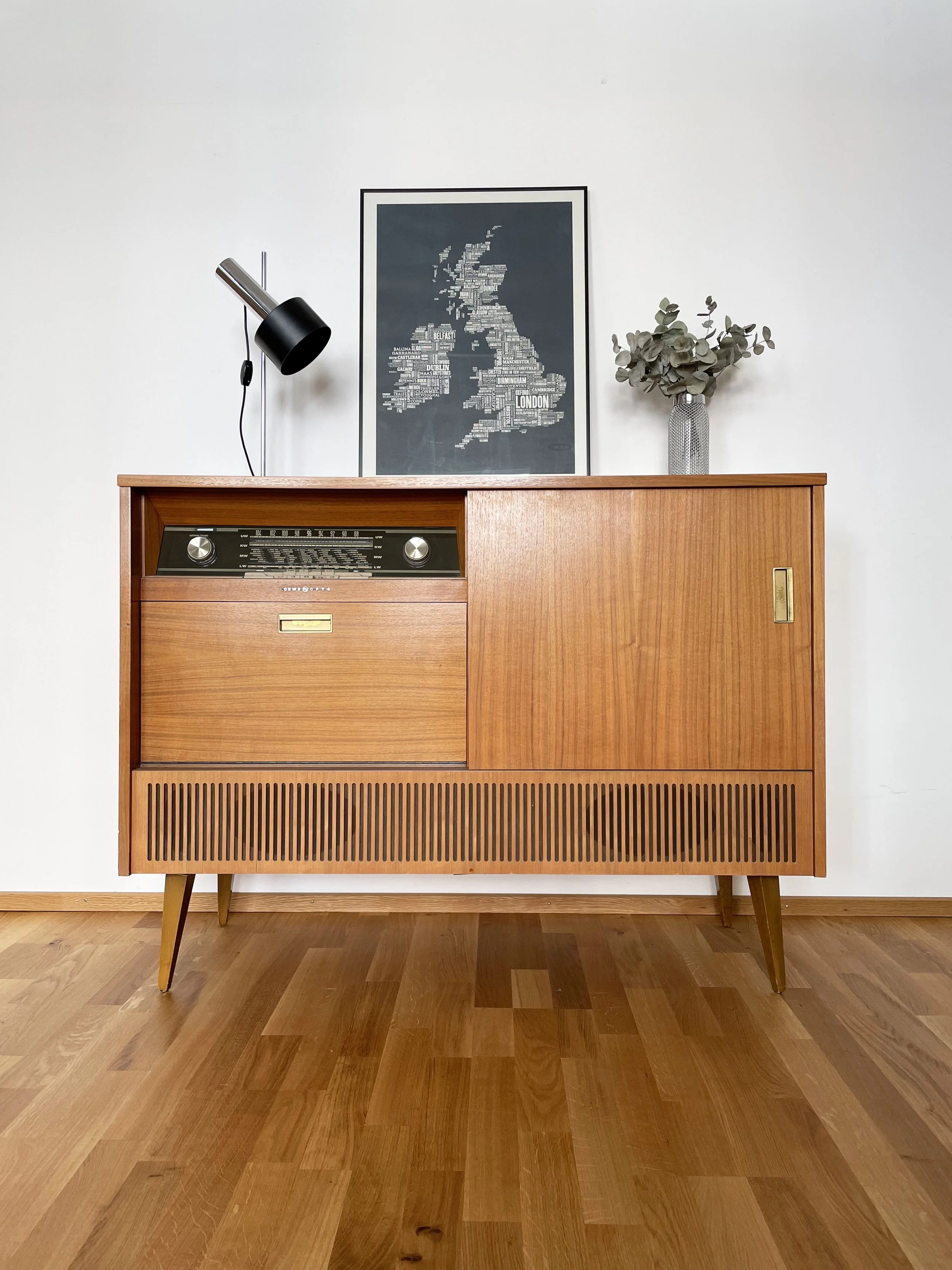 Vintage 1951 Löwe Opta TV / Audio cabinet