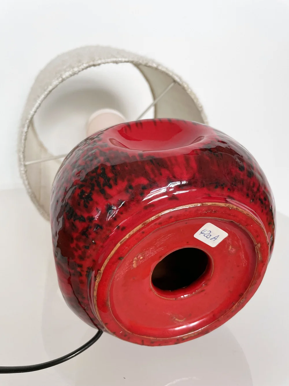 1960's Swiss Ceramic Table Lamp | Modern Era - Vintage Möbel + Design