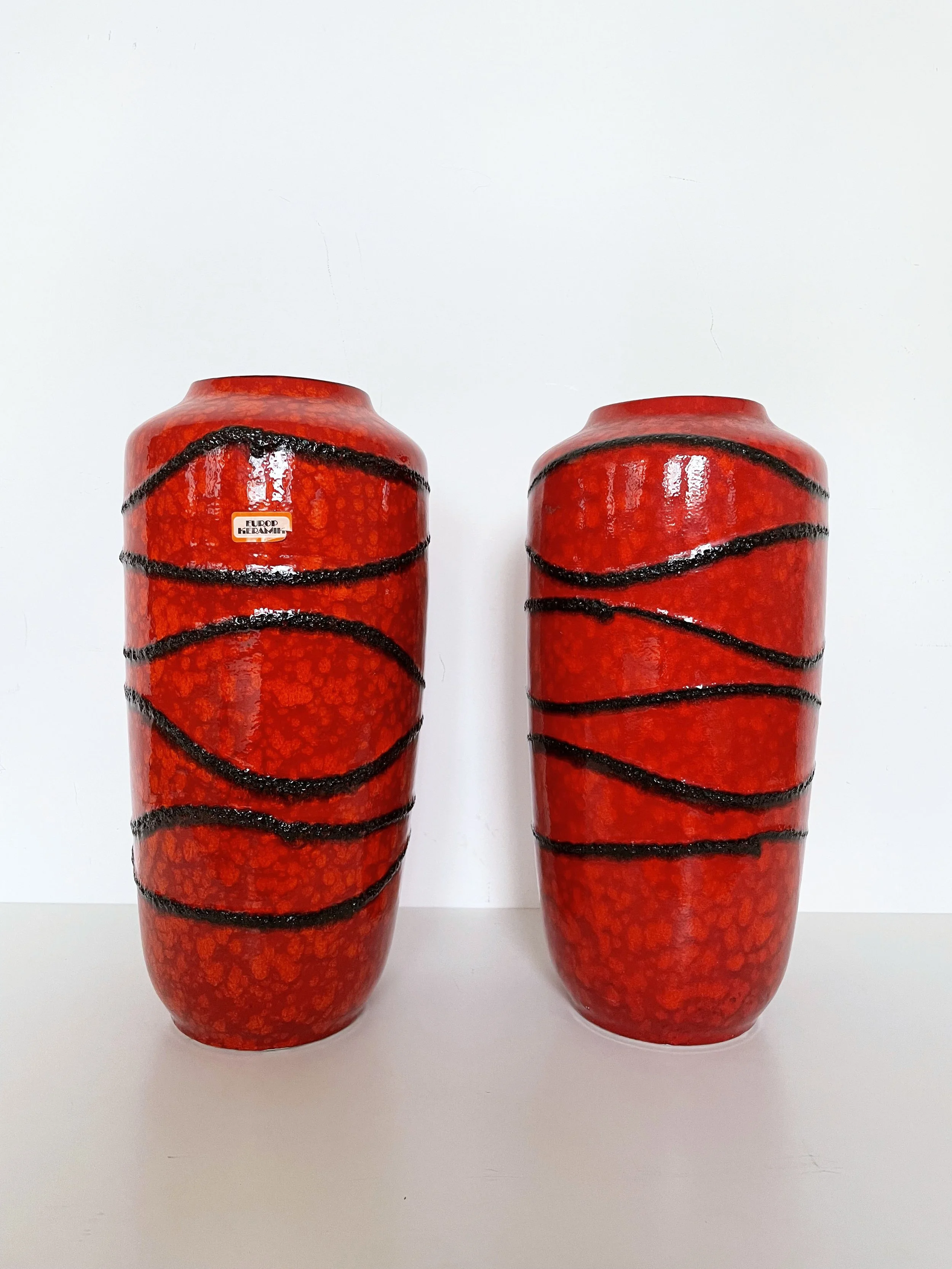 Pair of 1960’s Europ West German Ceramic Vases