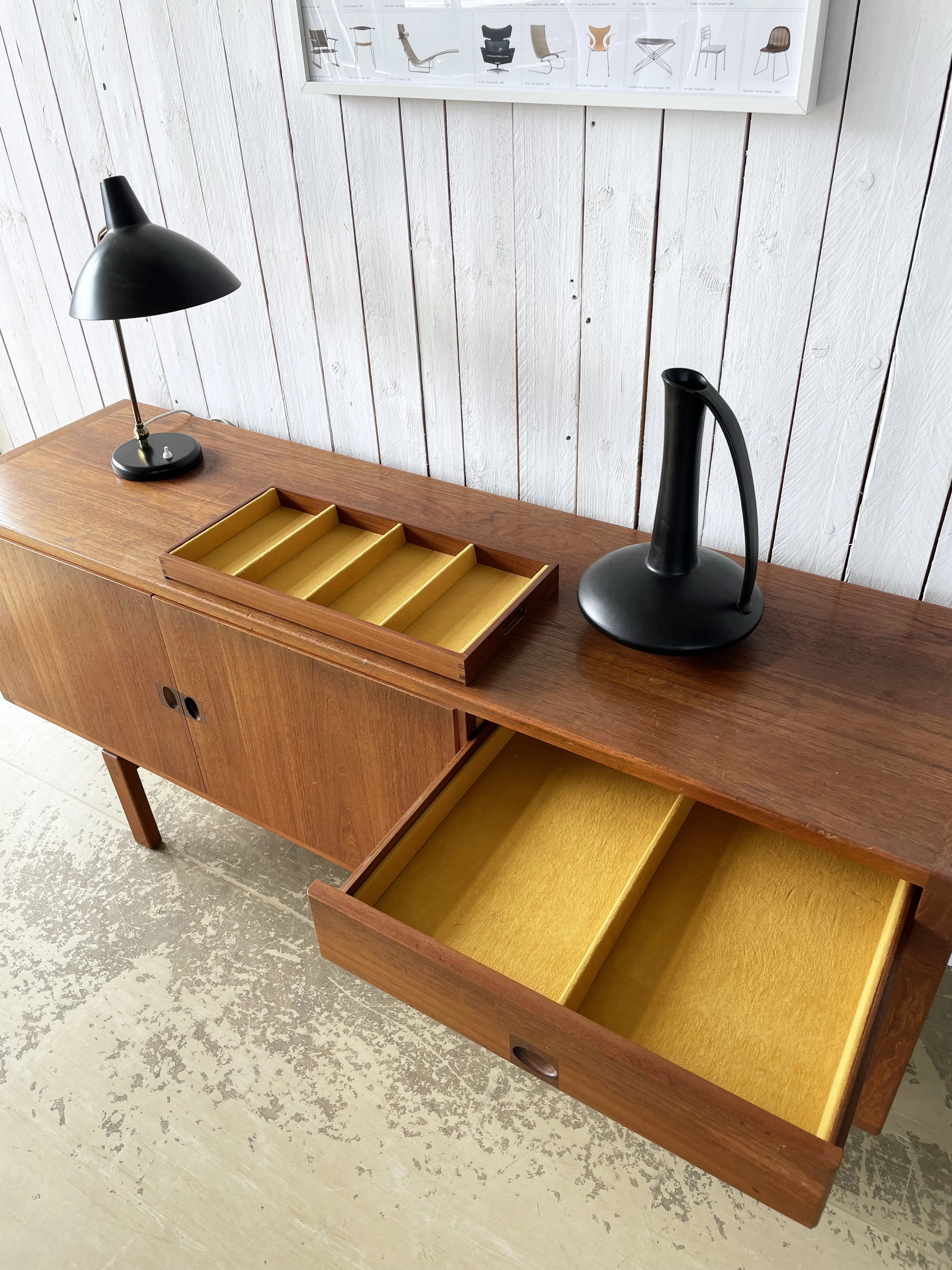 1960’s Teak 'Corona' Sideboard designed by Lennart Bender for Ulferts, Sweden