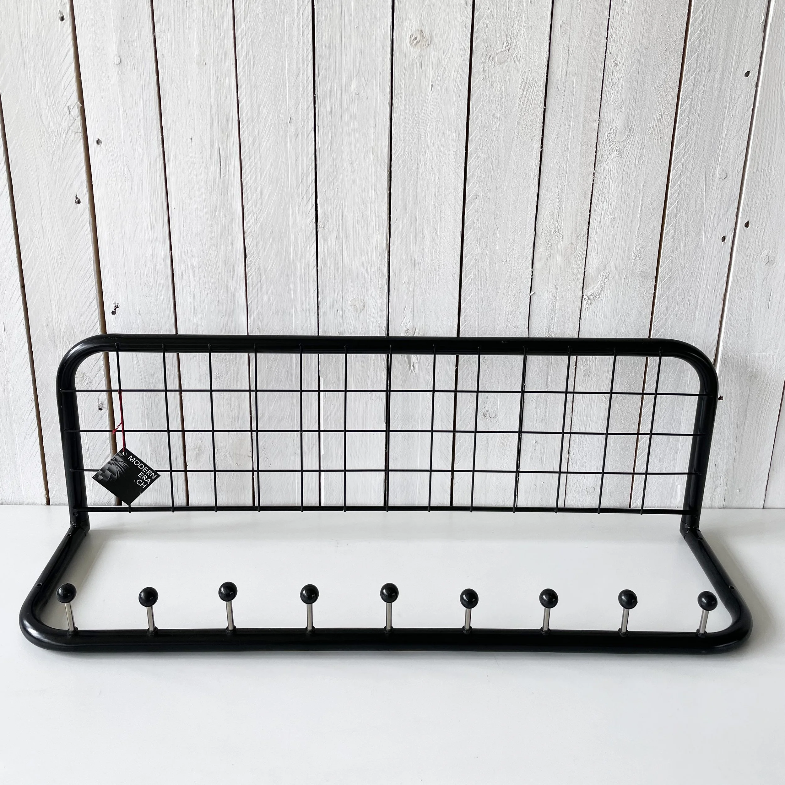 1980’s Wall Mounted Metal Coat & Hat Rack
