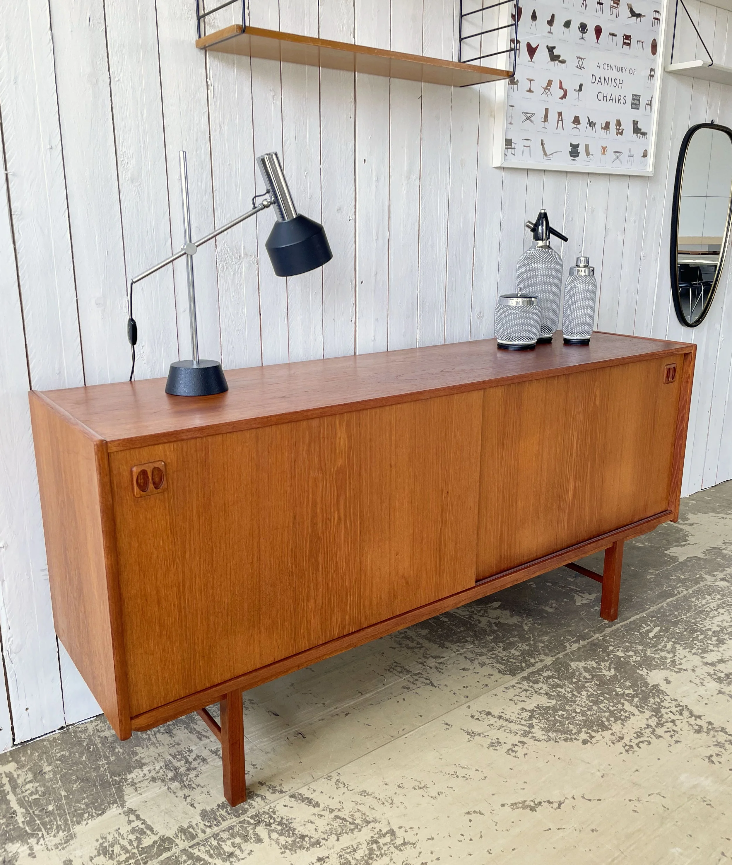 1960’s Scandinavian Teak Sideboard / Credenza
