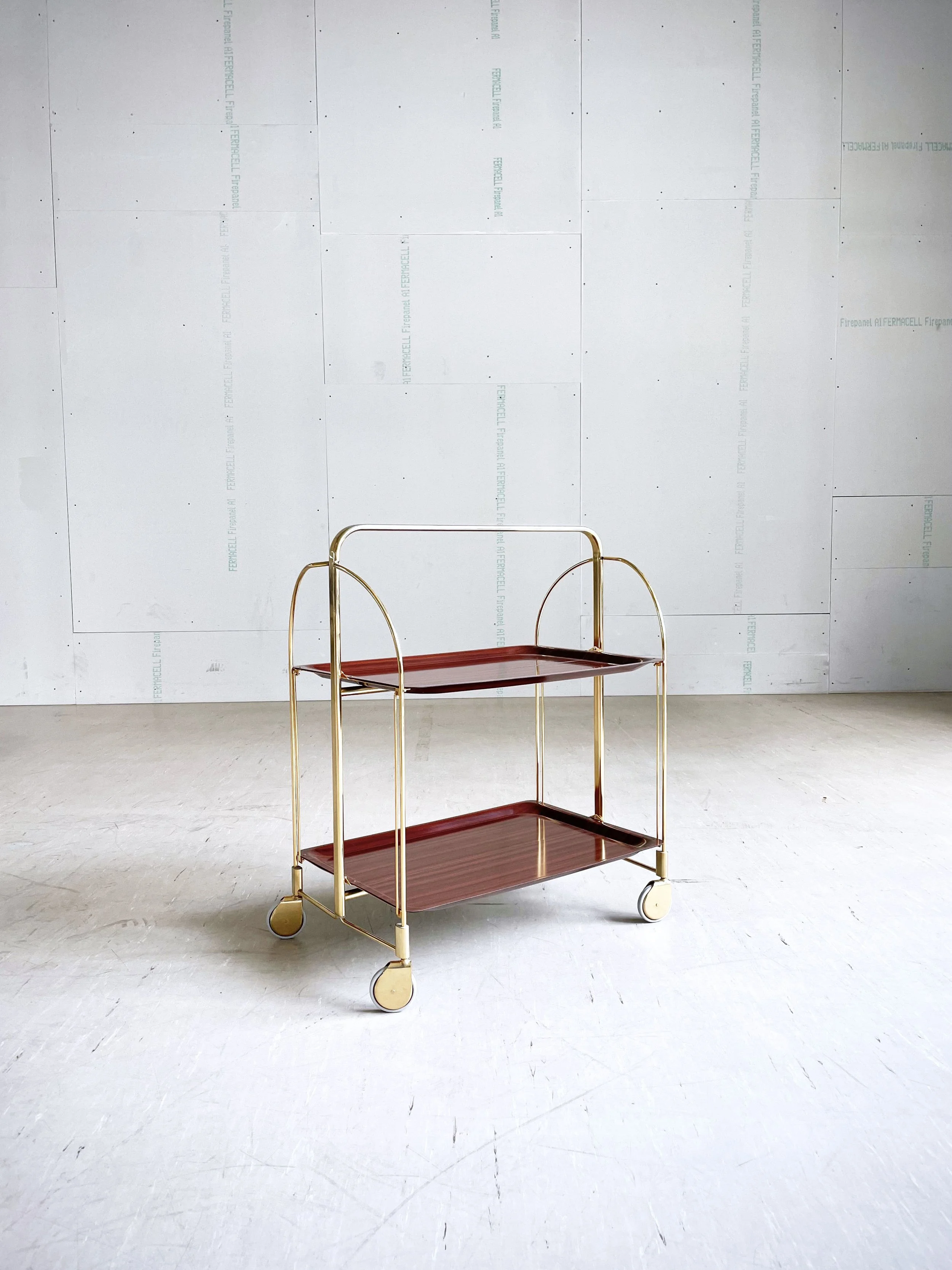 1960's Gerlinol 'Dinett' Folding Drinks Bar / Serving Trolley