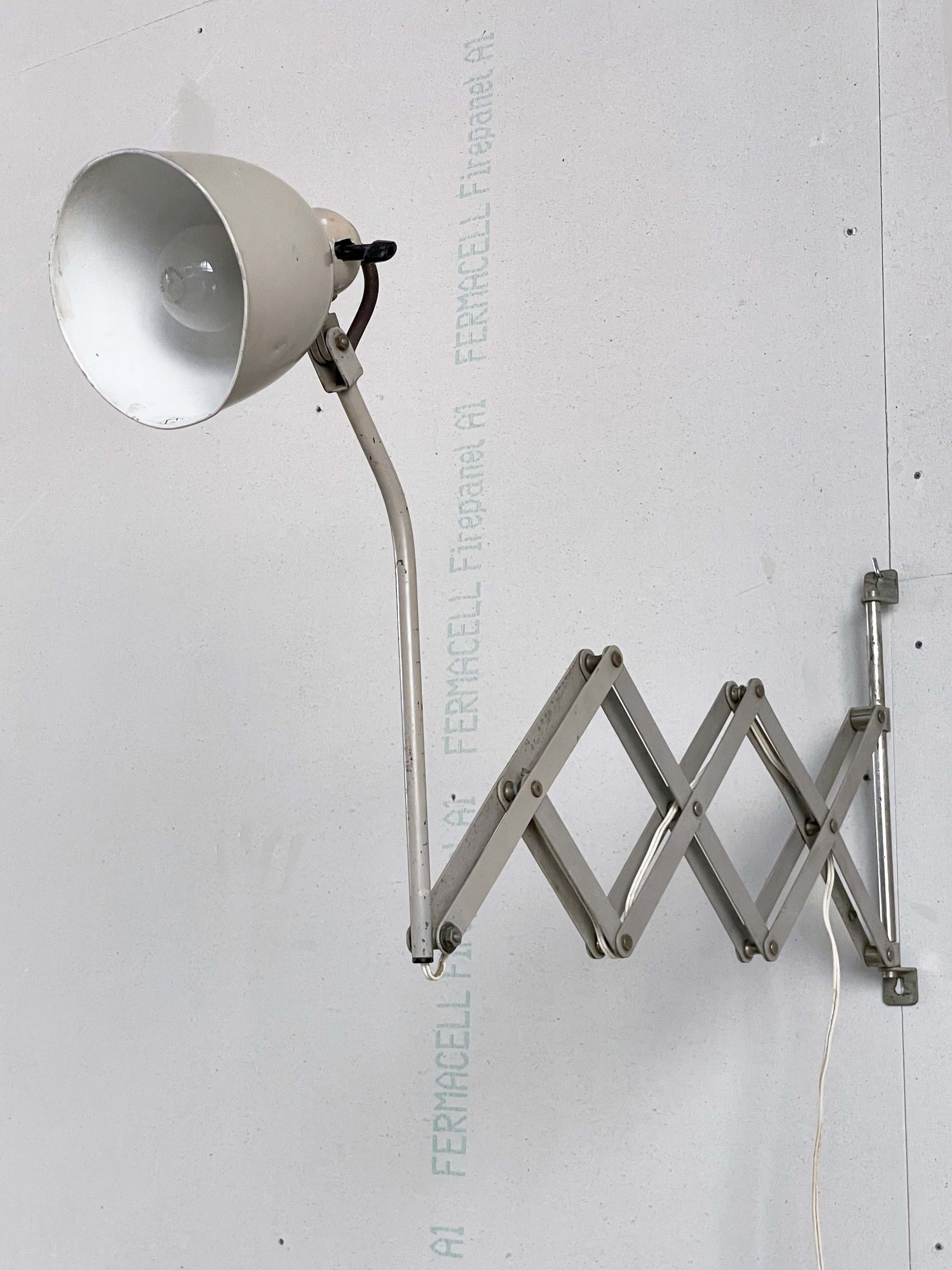 Vintage Scherenlampe ausziehbar