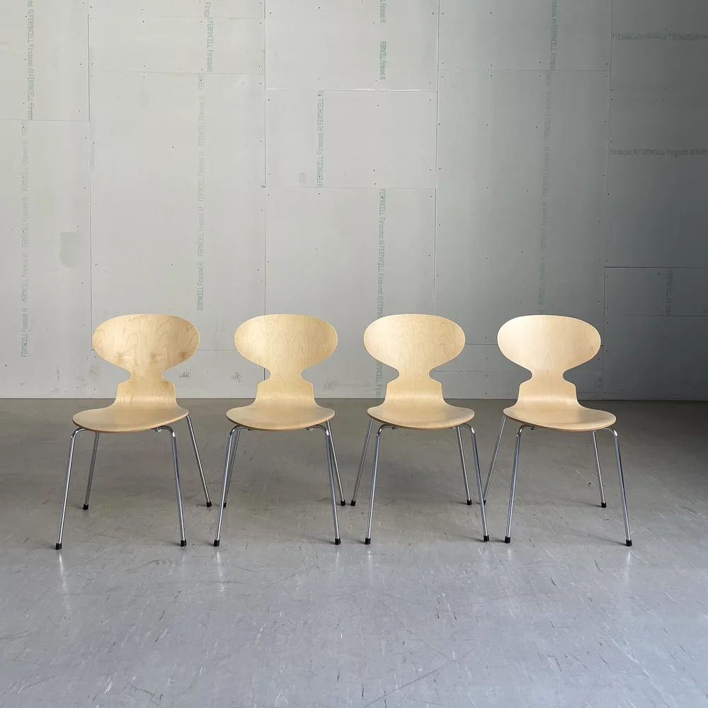 Set of 4 Arne Jacobsen 'Ant' 3100 Dining Chair - Fritz Hansen