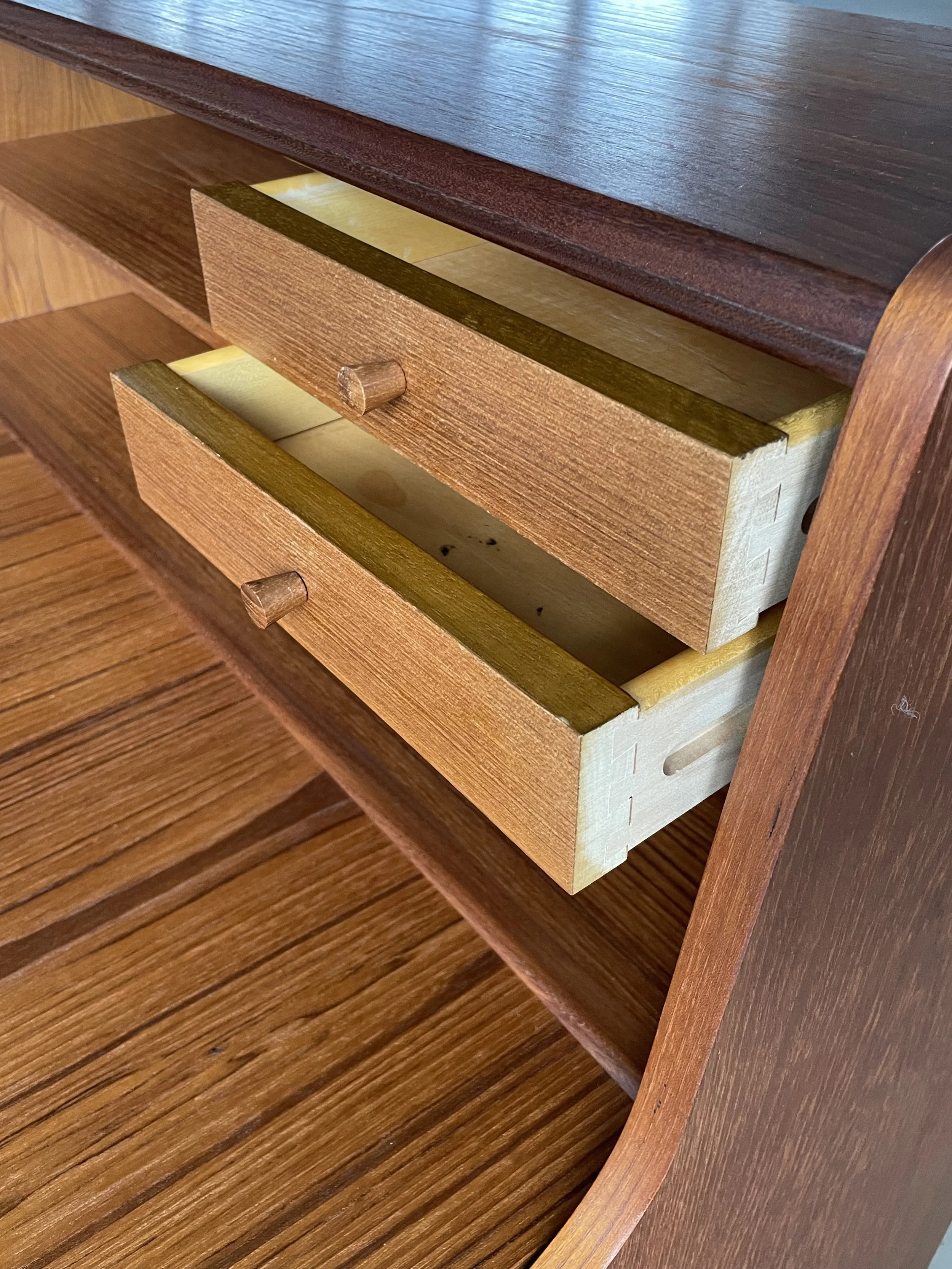 Dänischer Teak Sekretär von Poul Jenssen