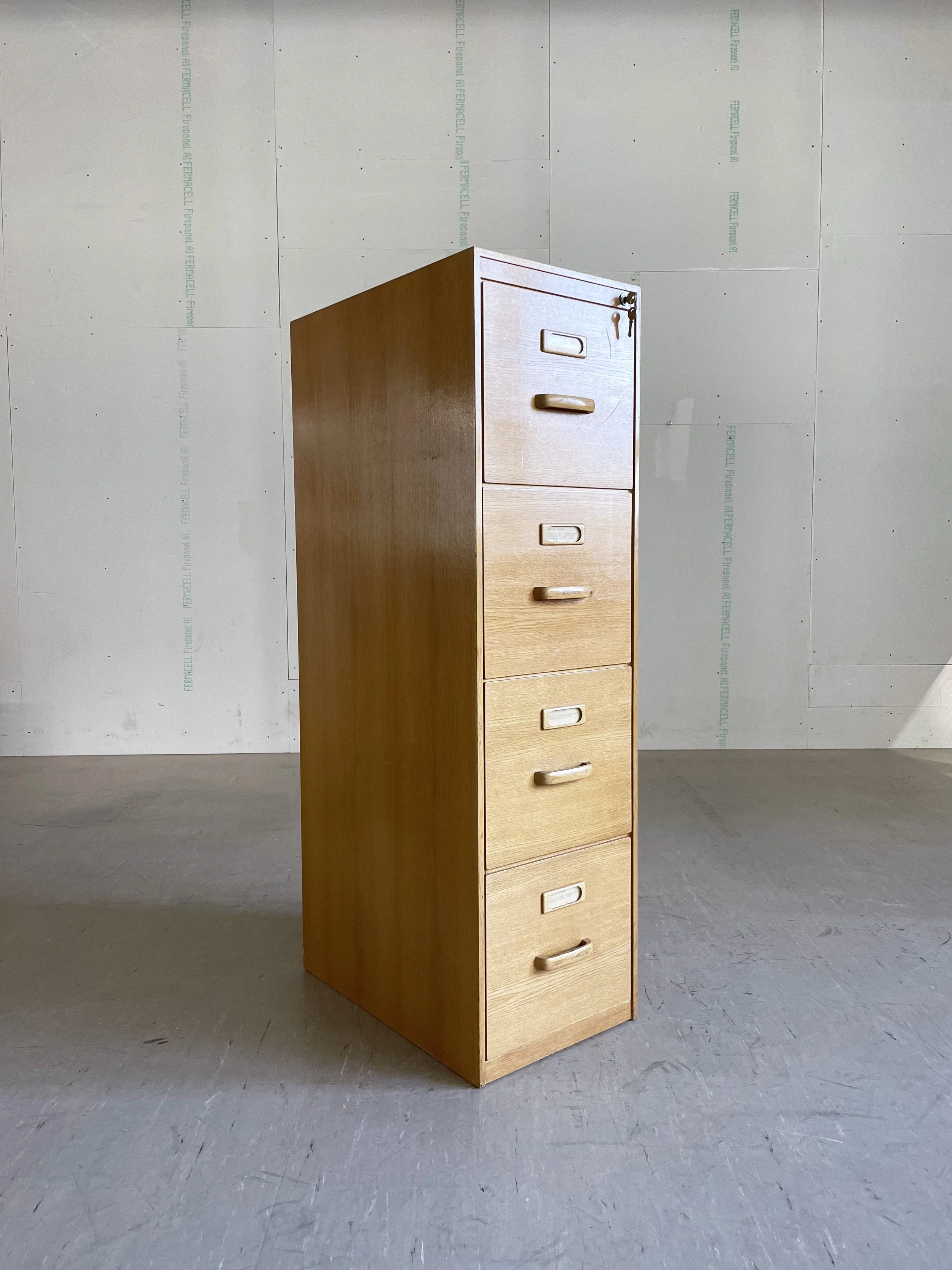 Vintage Aktenschrank Eiche