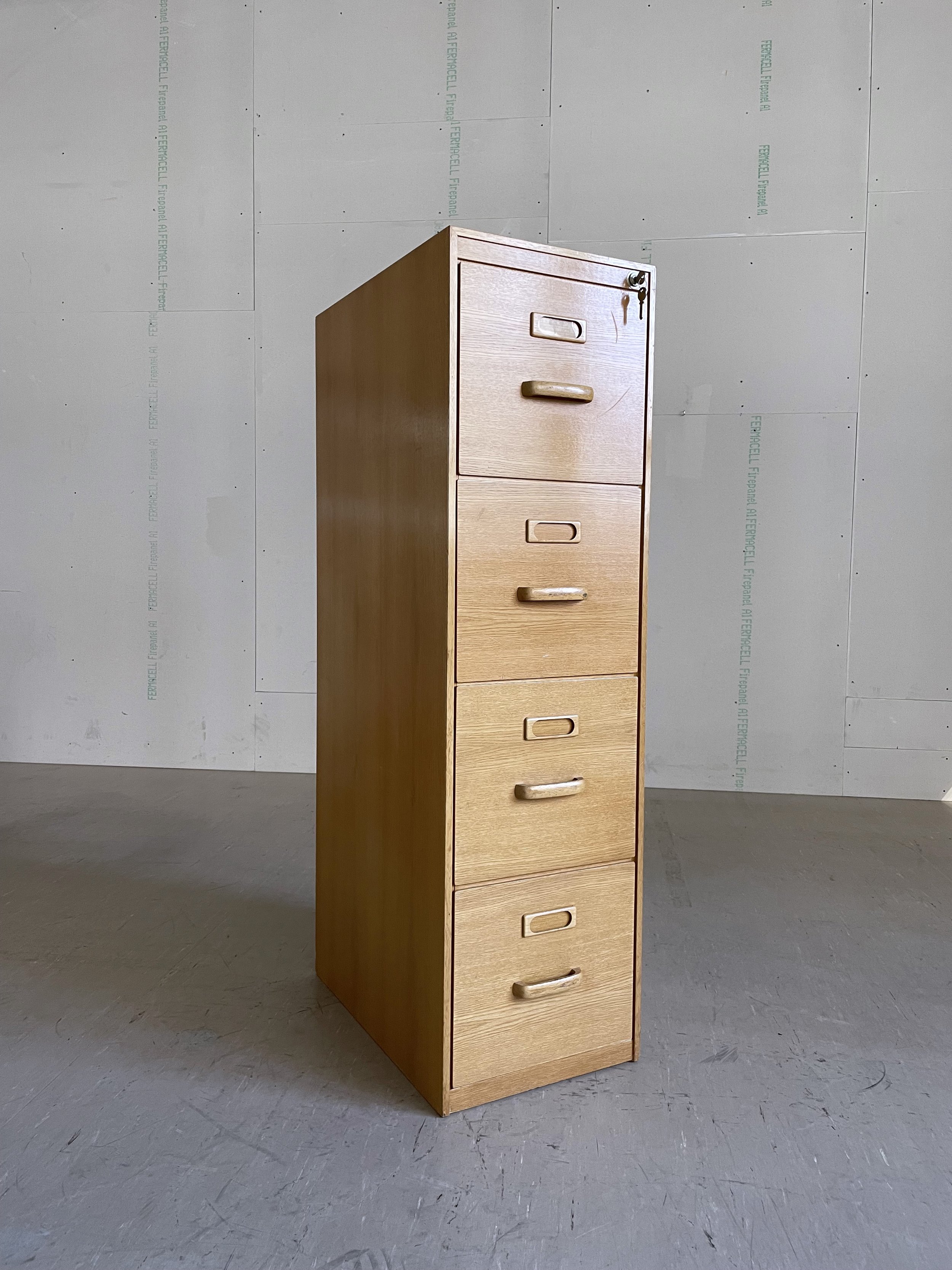 Vintage Aktenschrank Eiche