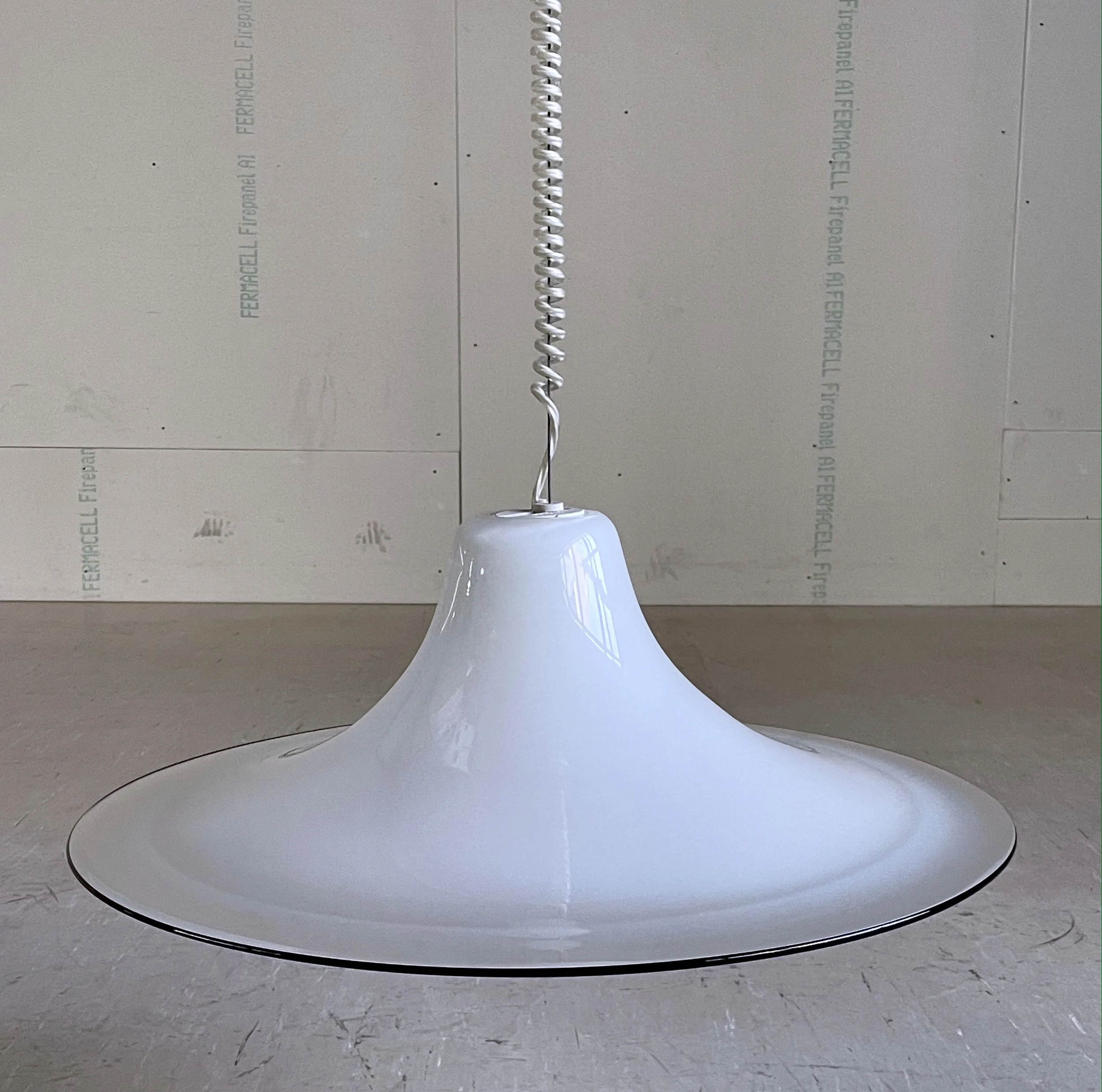 1970's Leucos Murano Glass Pendant Lamp by Renato Toso