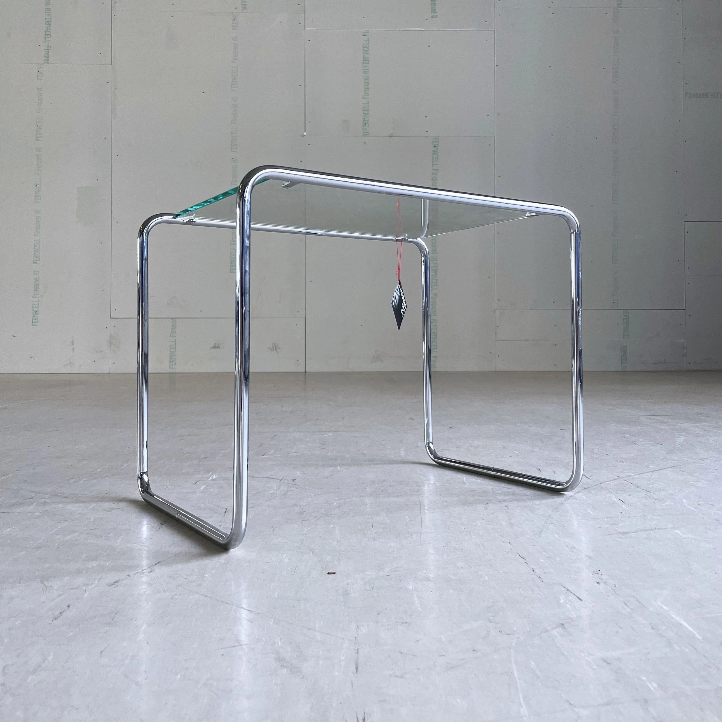 Pfalzberger Chromed Steel & Glass Side Table
