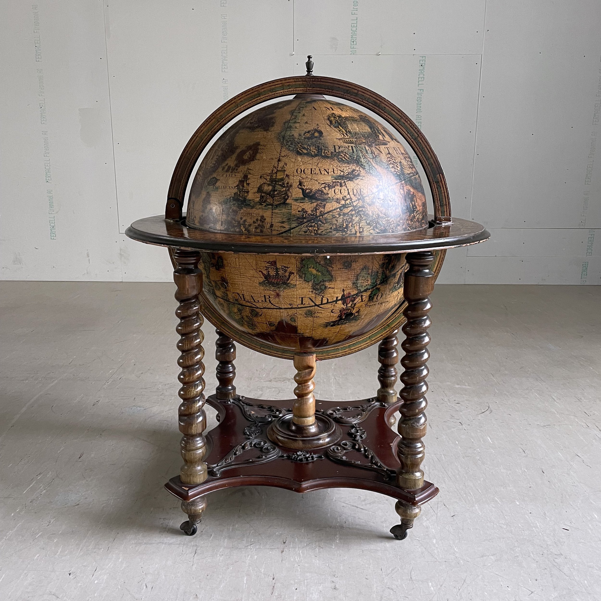 Vintage Globe Drinks Cabinet