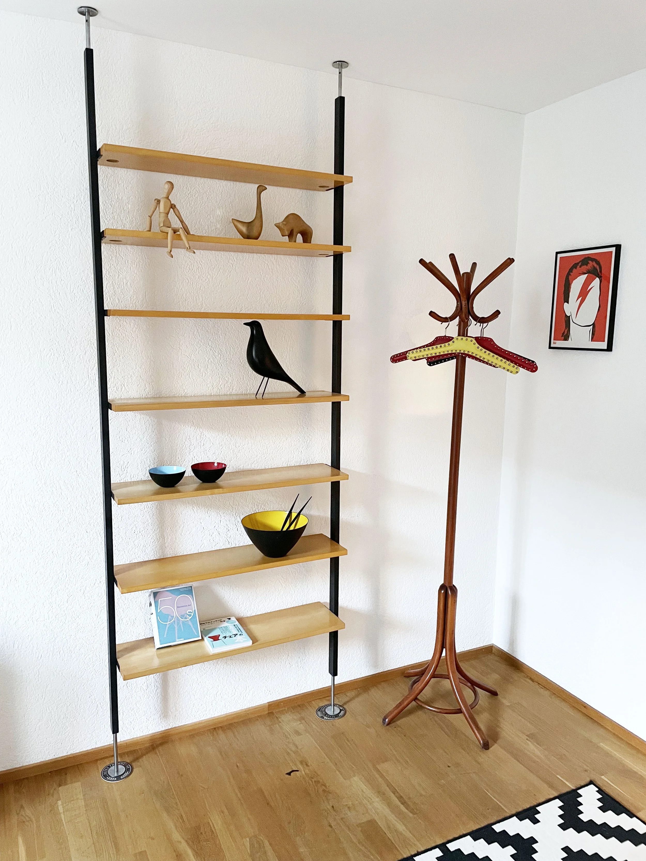 1950's Telescopic Shelving System by U.P. Wieser