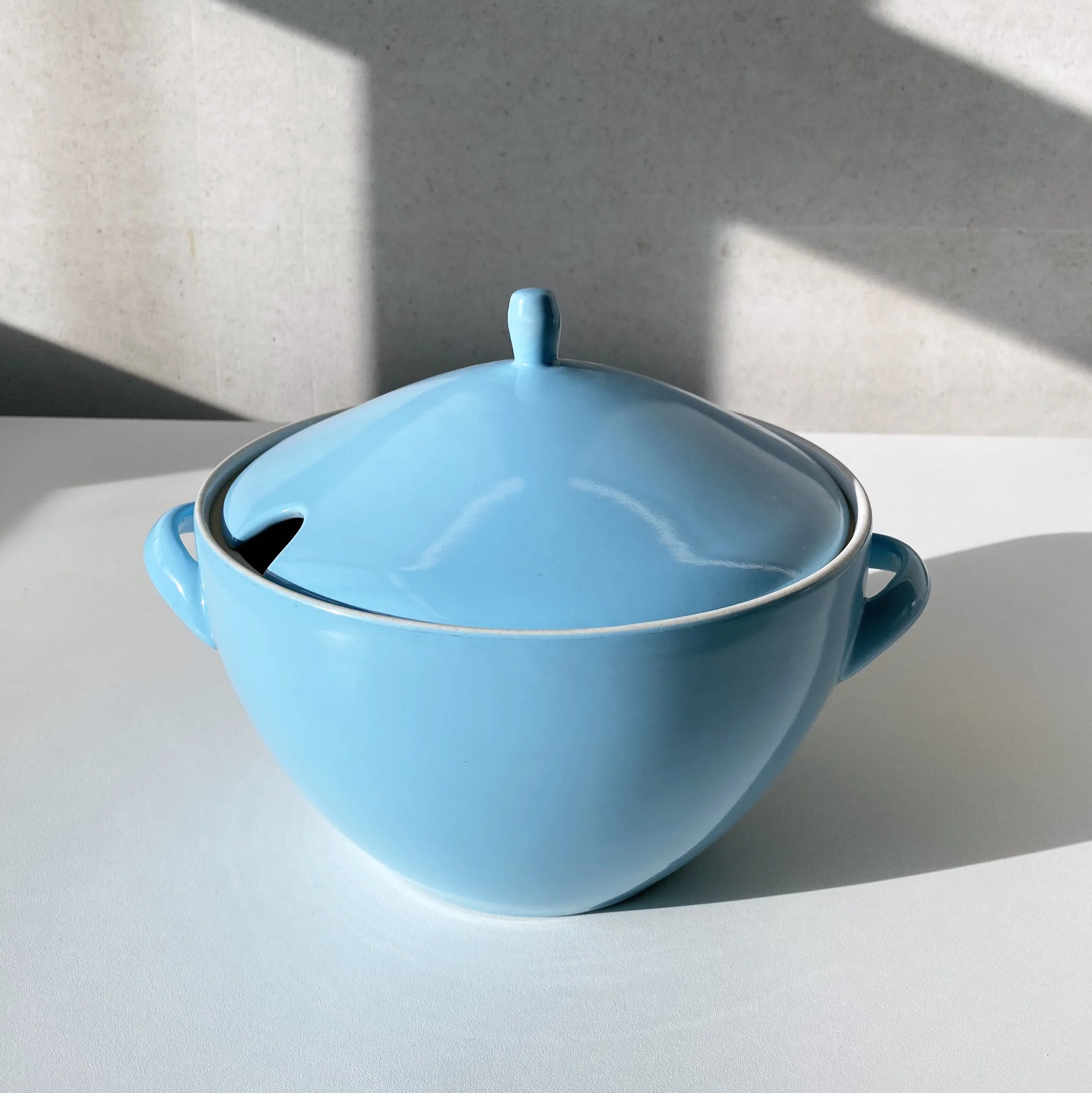 1950’s Rössler Ceramics Serving Terrine. Made in Switzerland. Baby Blue ...