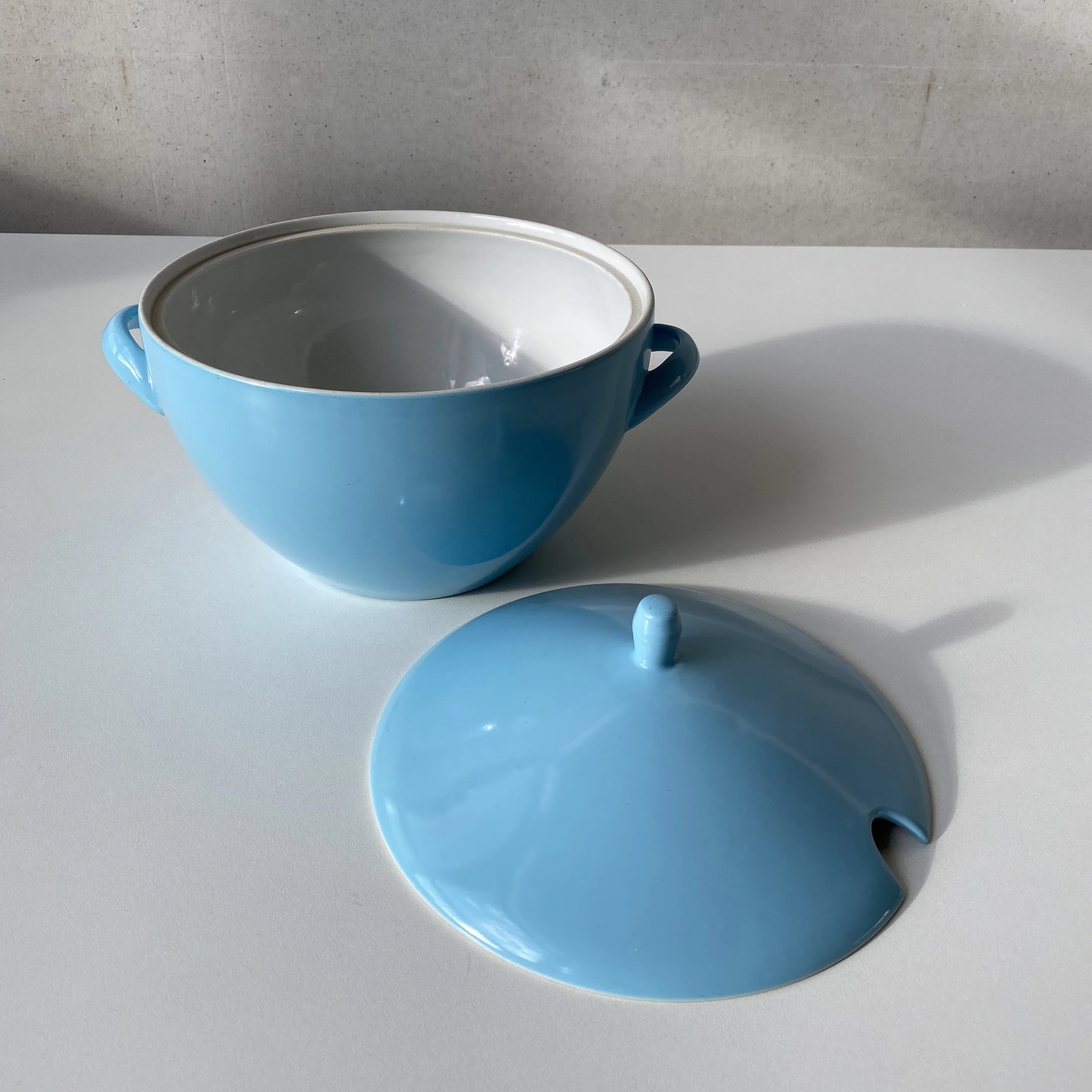 1950’s Rössler Ceramics Serving Terrine. Made in Switzerland. Baby Blue ...