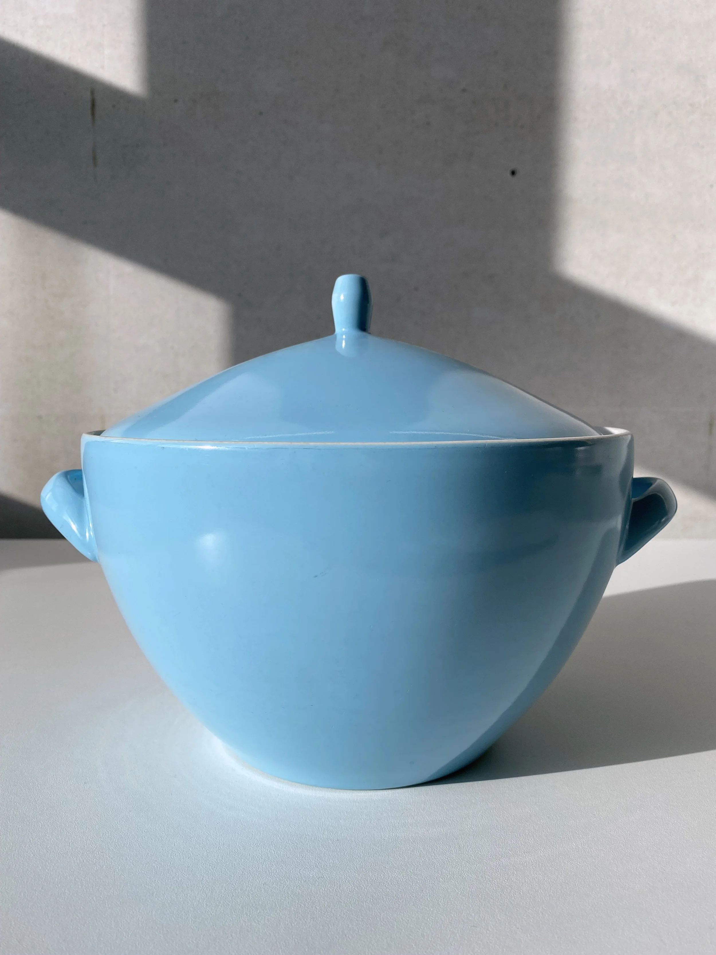 1950’s Rössler Ceramics Serving Terrine. Made in Switzerland. Baby Blue ...
