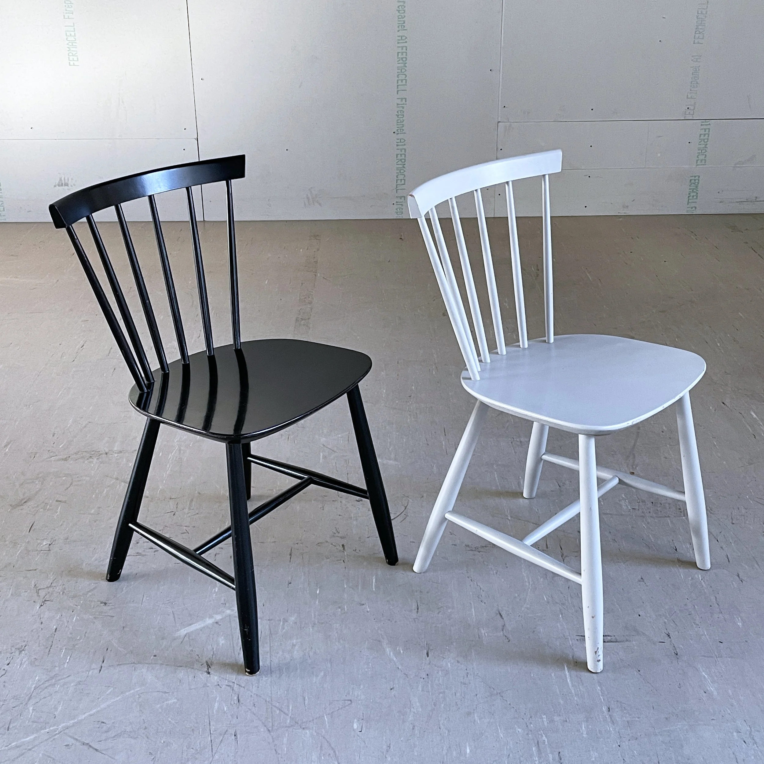 Pair of 1960's FDB Møbler - J46 Dining Chairs by Poul M. Volther